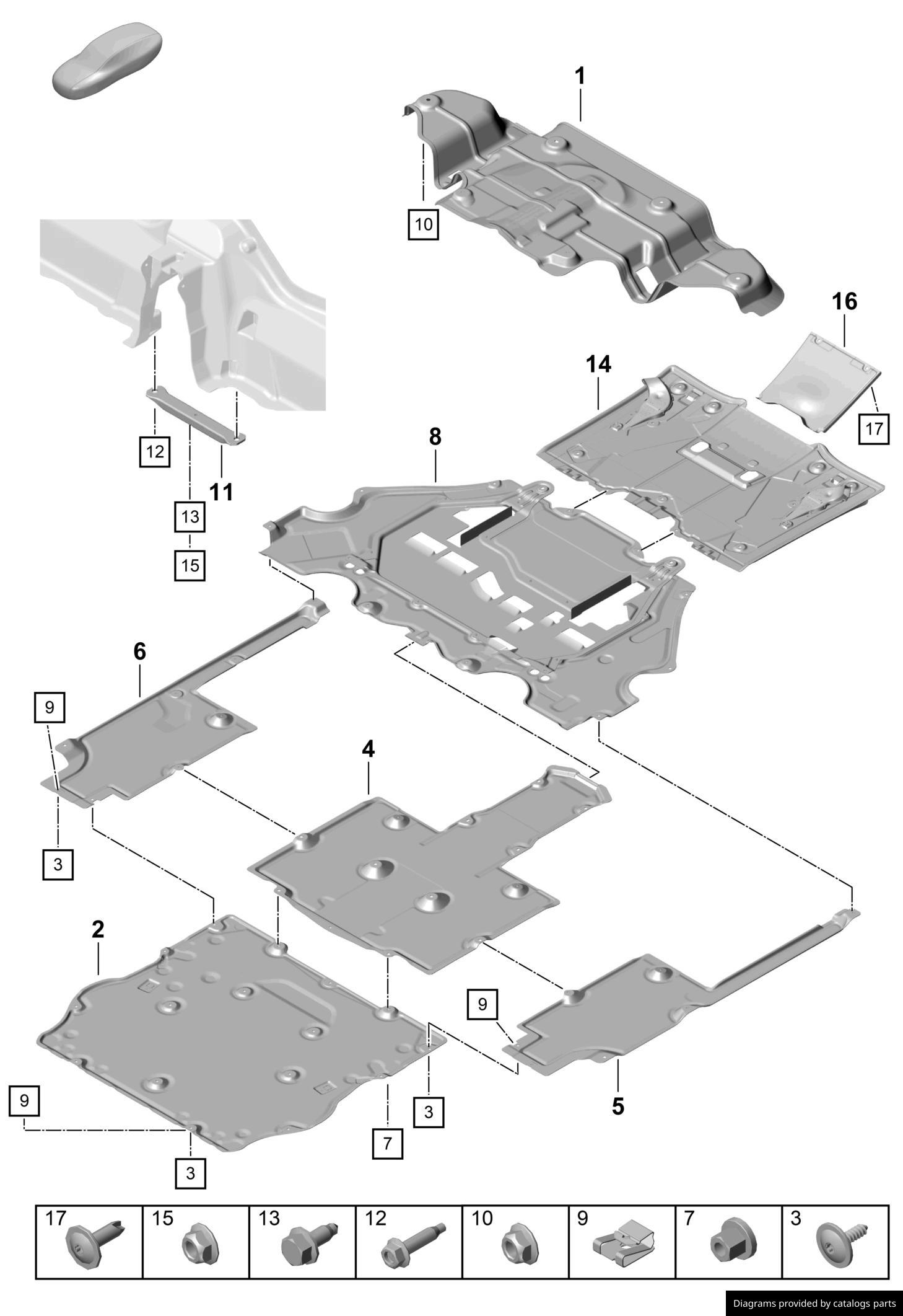 Car part diagram