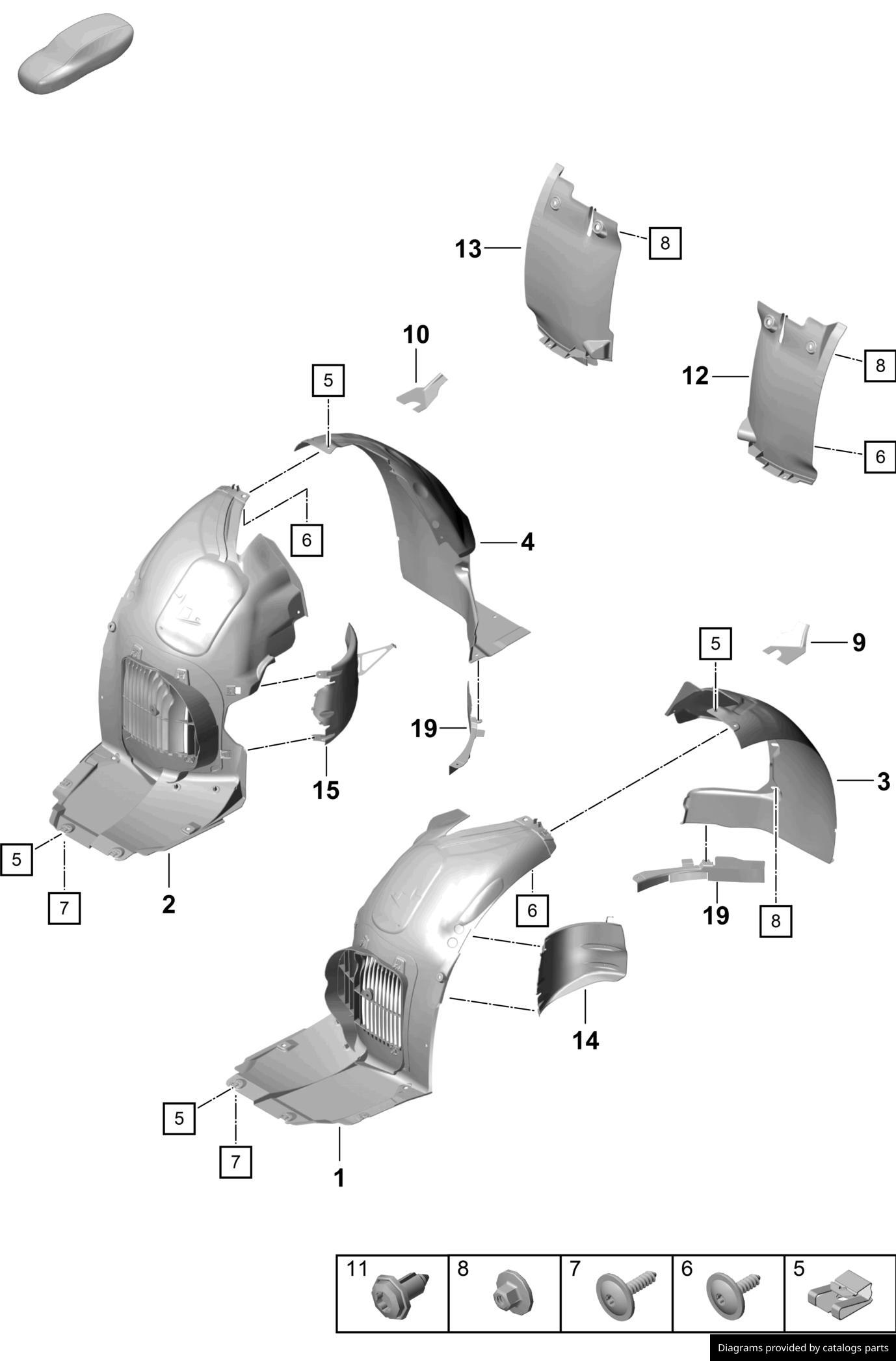 Car part diagram