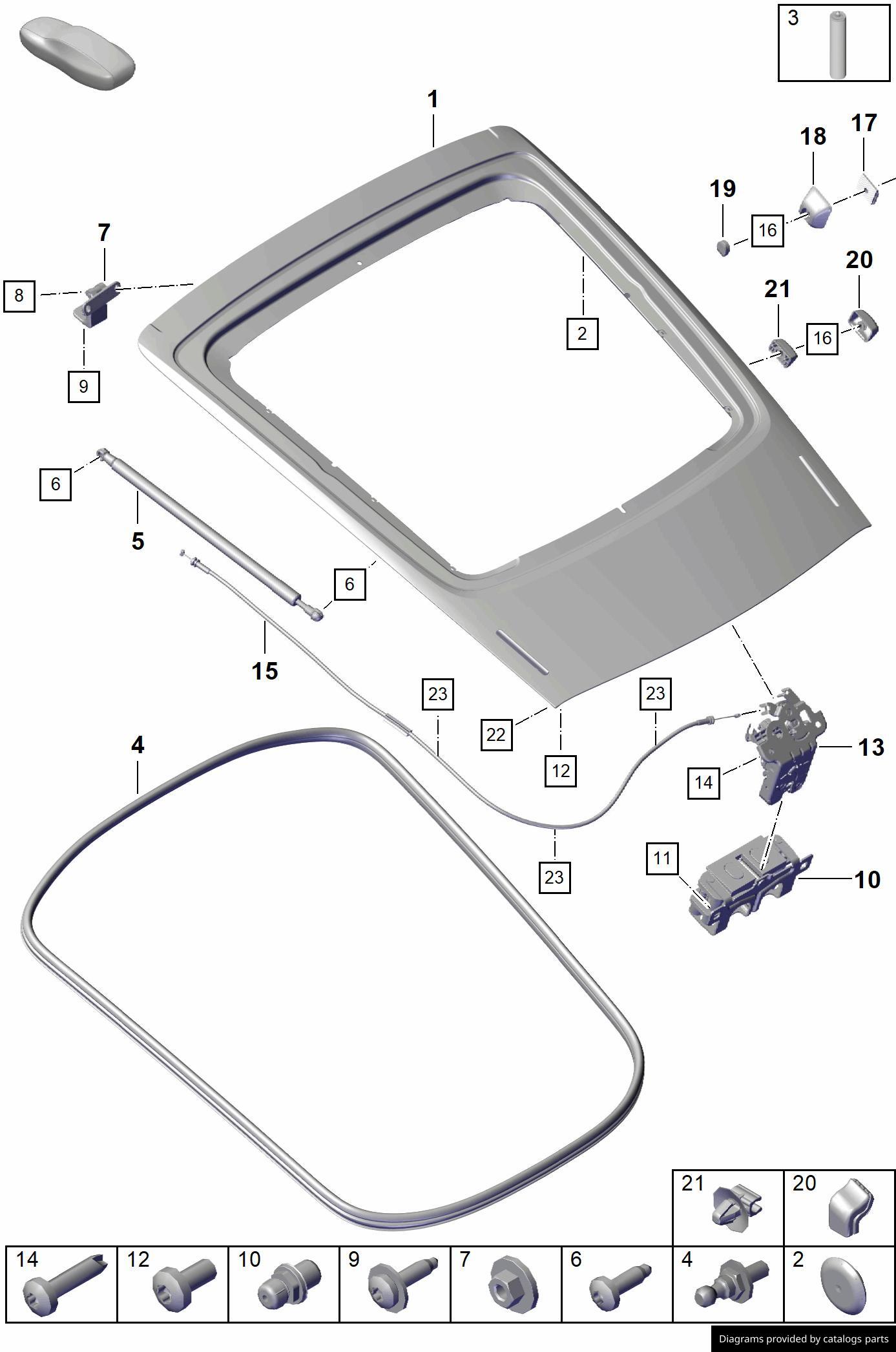 Car part diagram