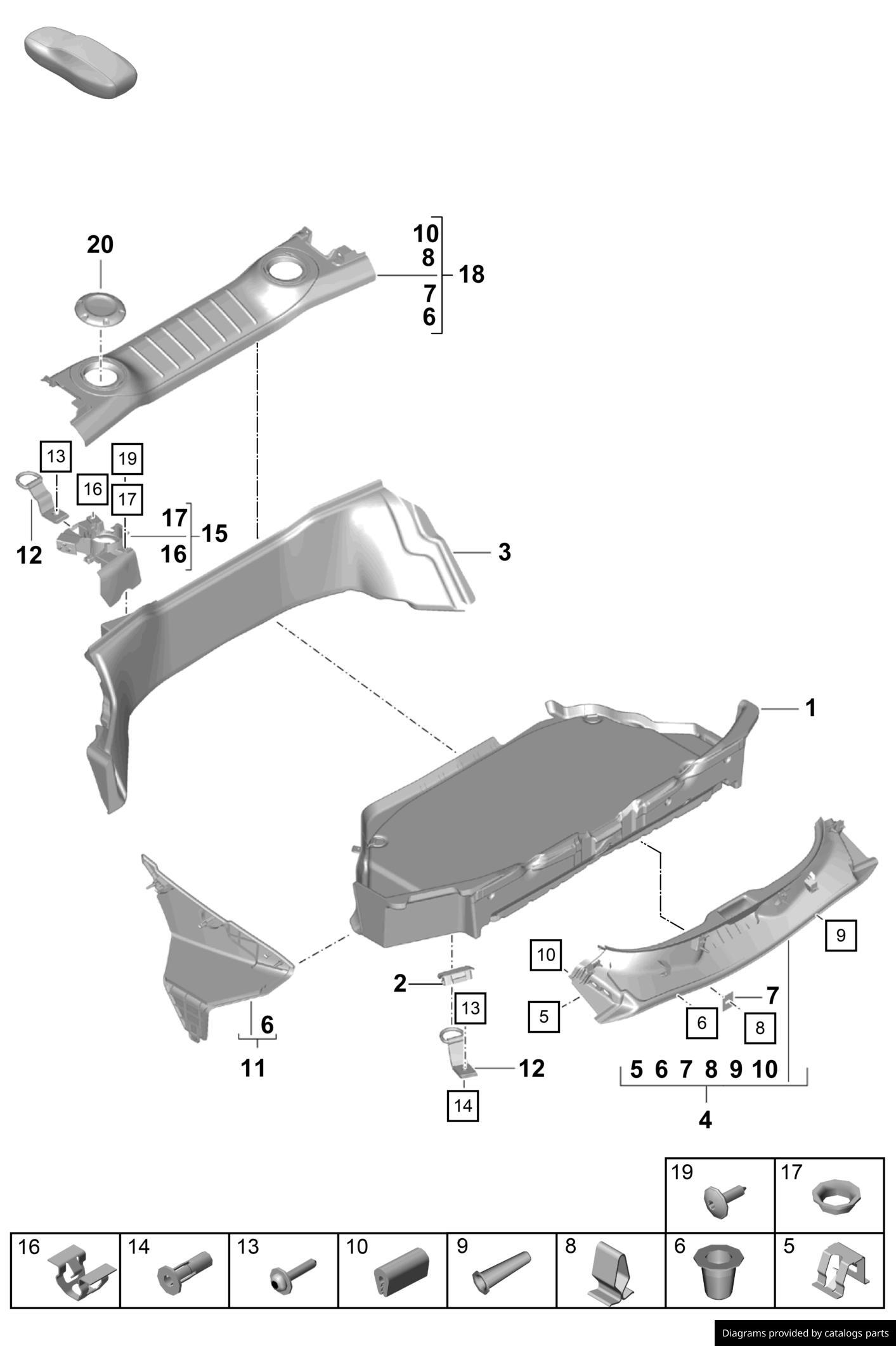 Car part diagram