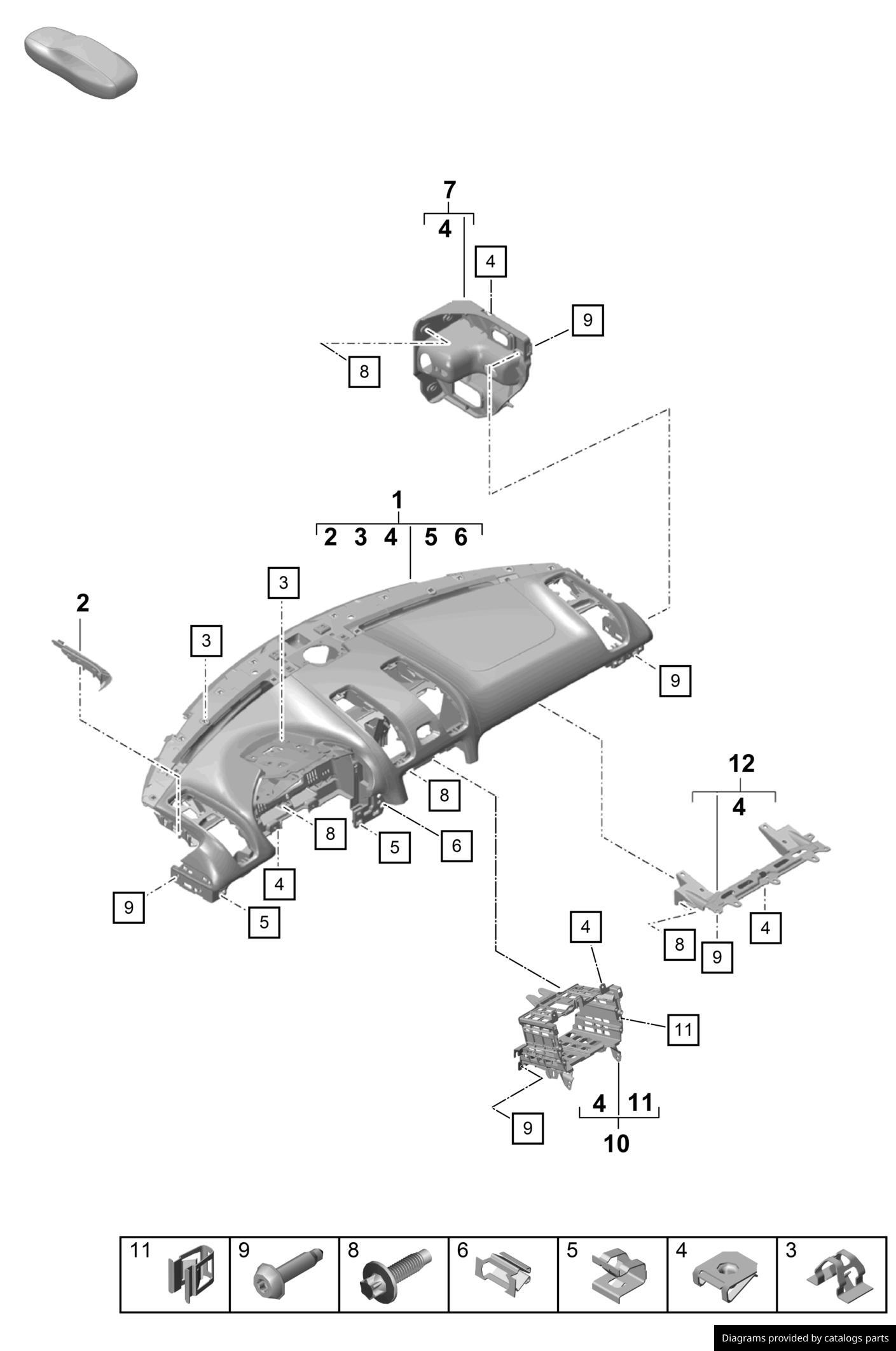 Car part diagram
