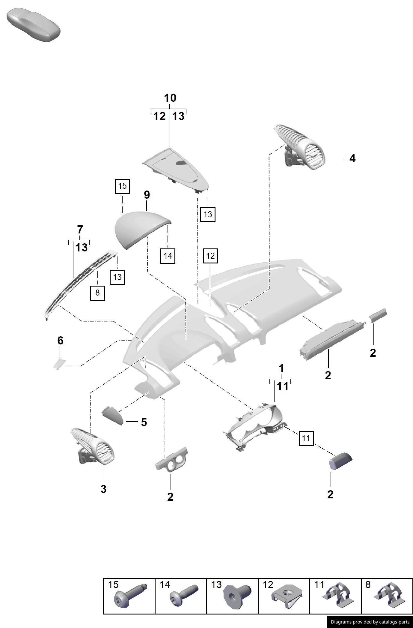 Car part diagram