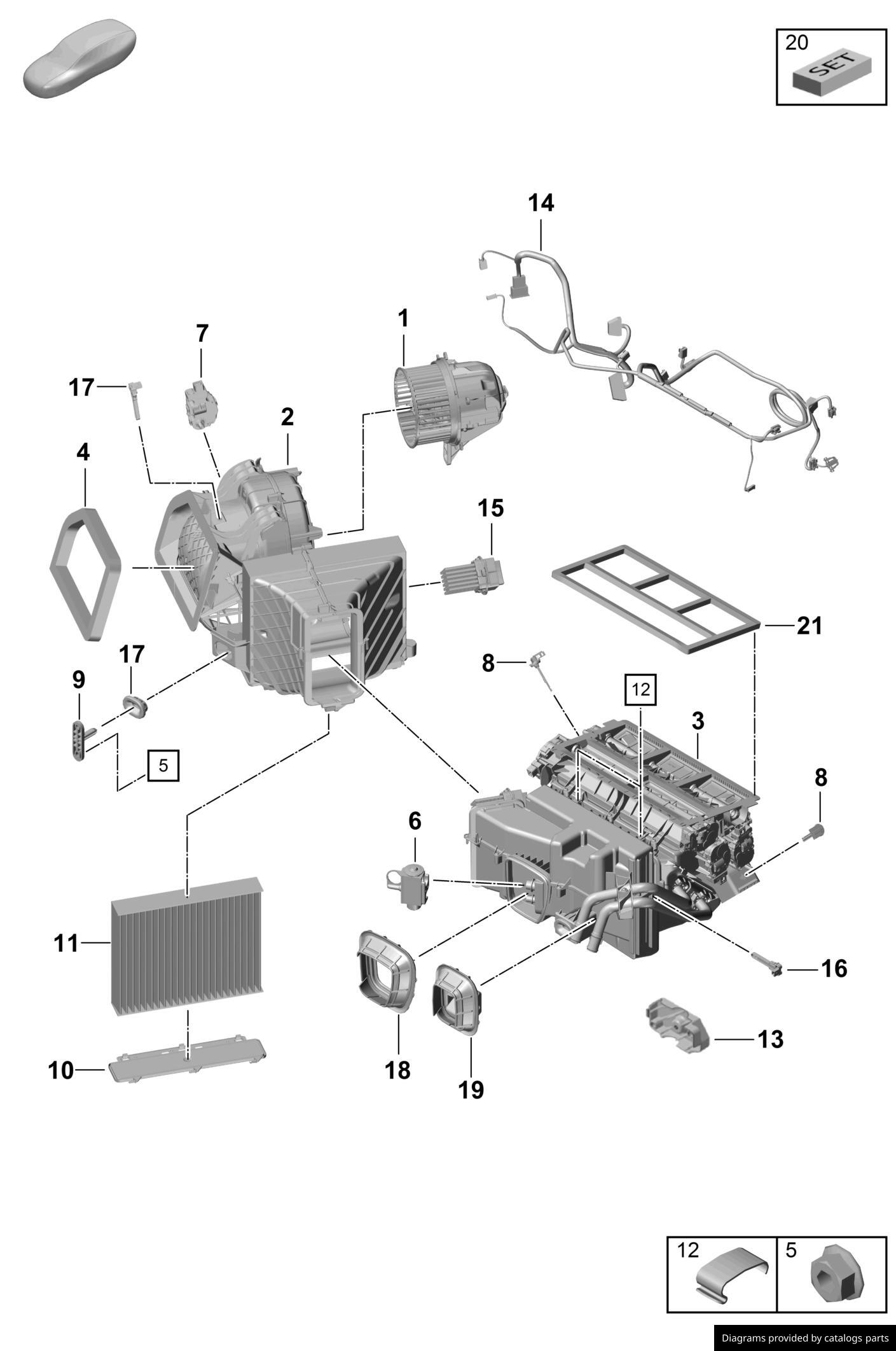 Car part diagram