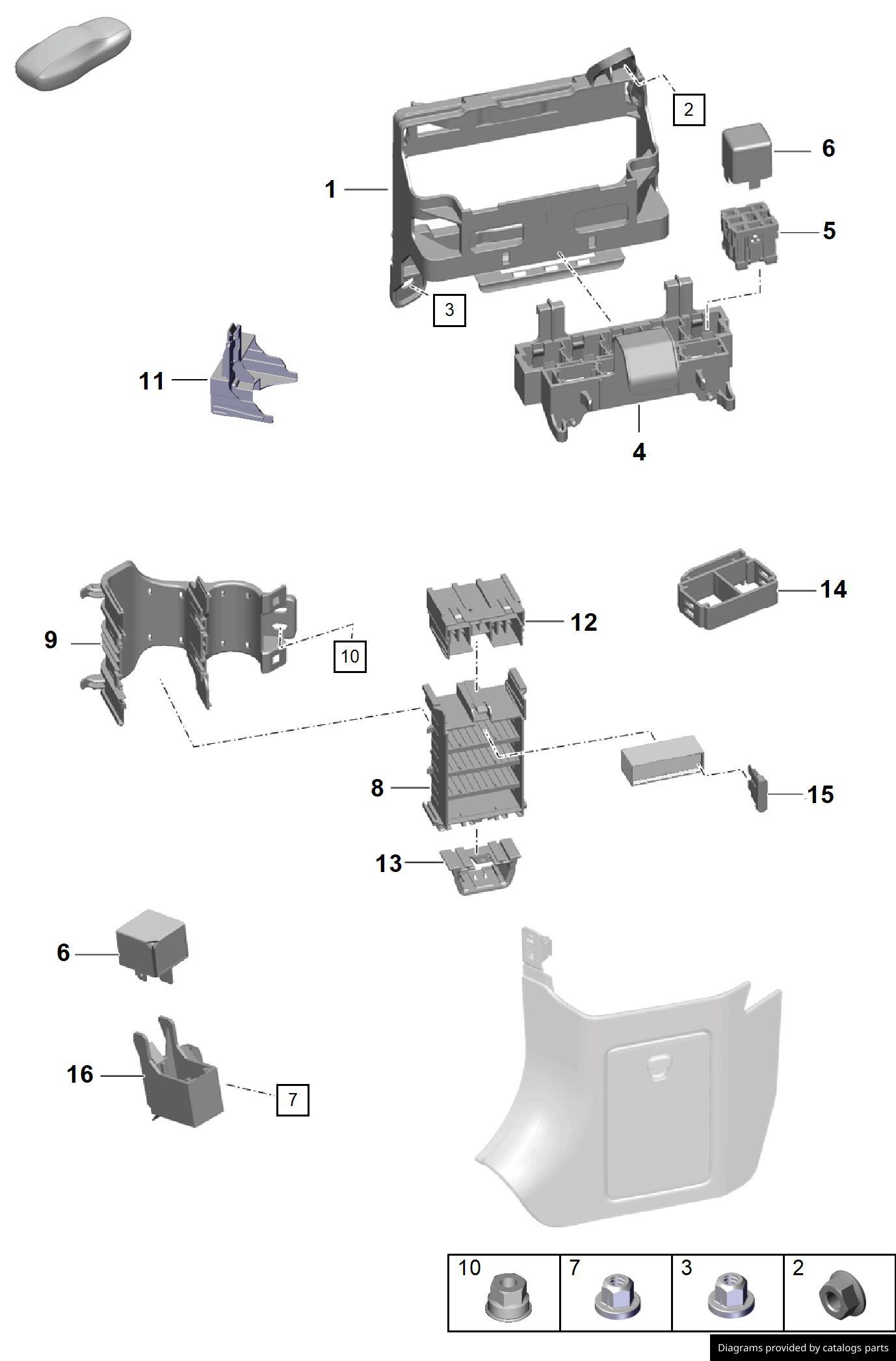 Car part diagram