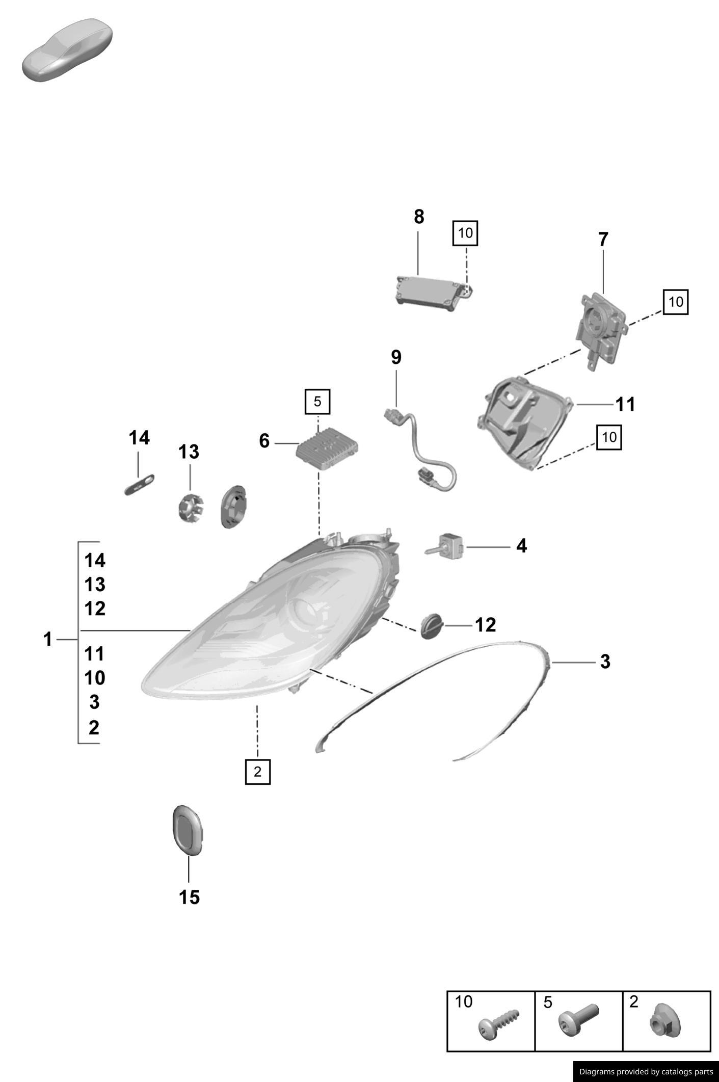 Car part diagram