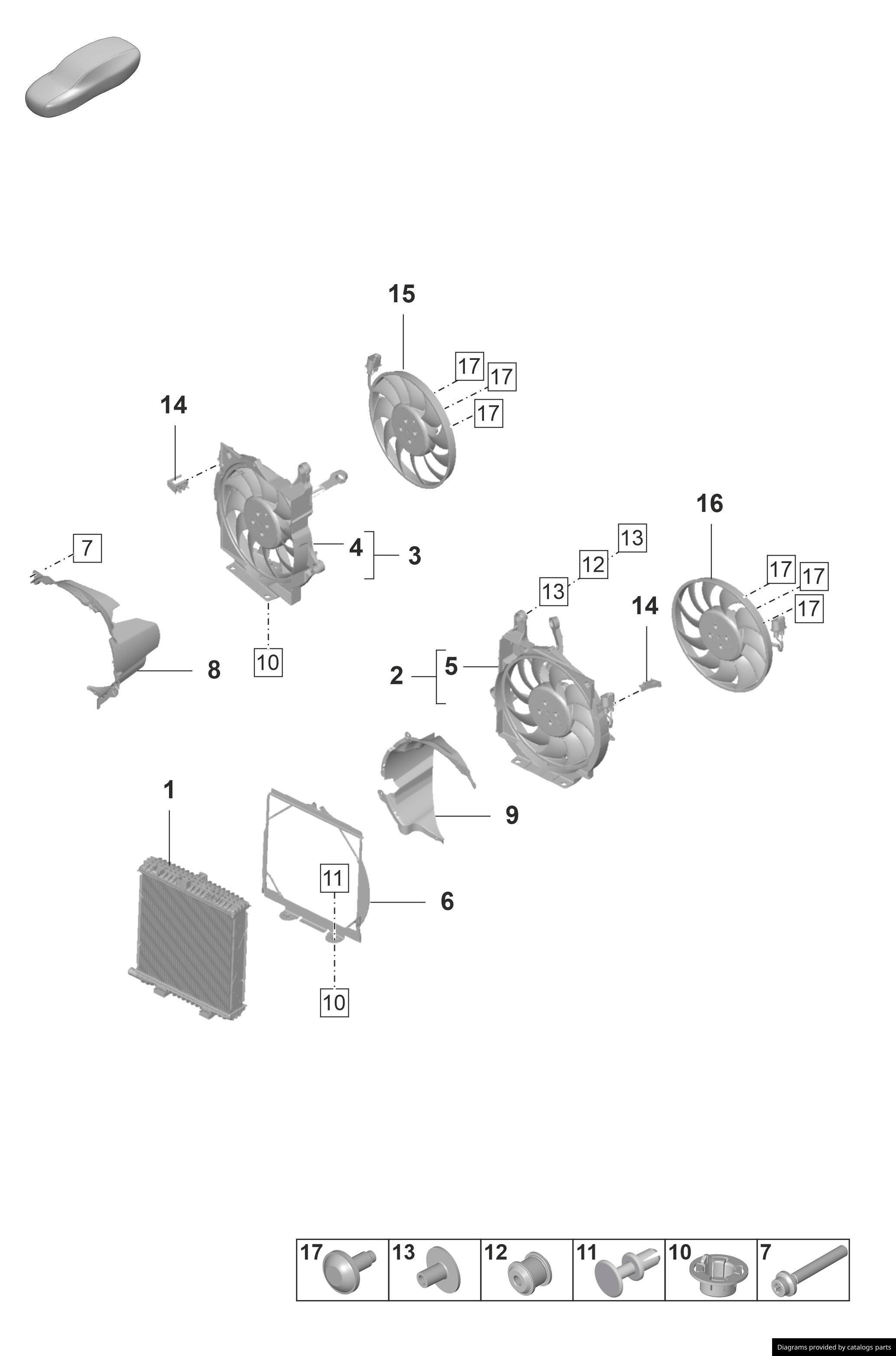 Car part diagram