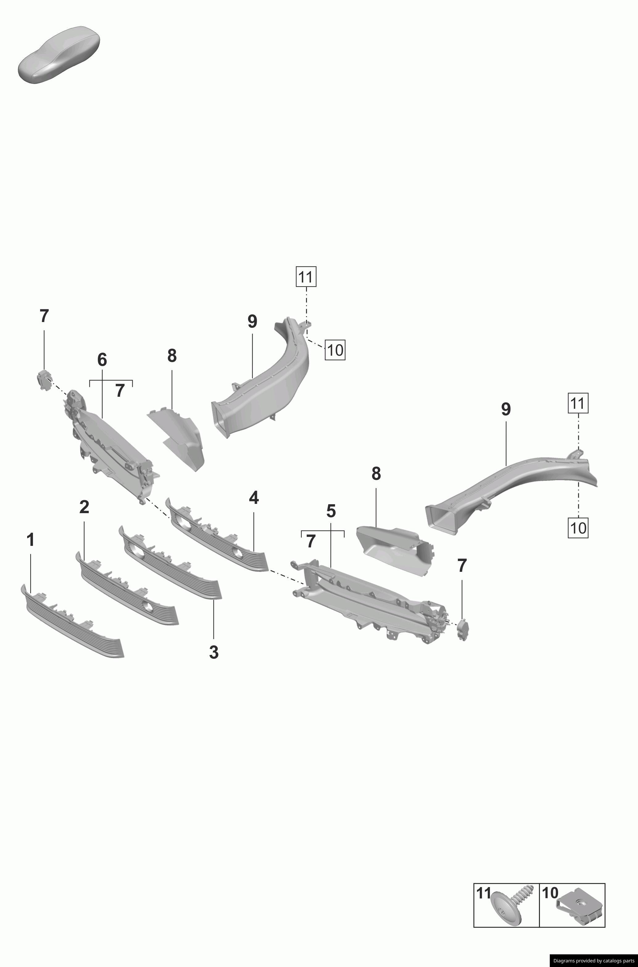Porsche Air Duct ForBrake Cooling 9J1807010 - LLLParts