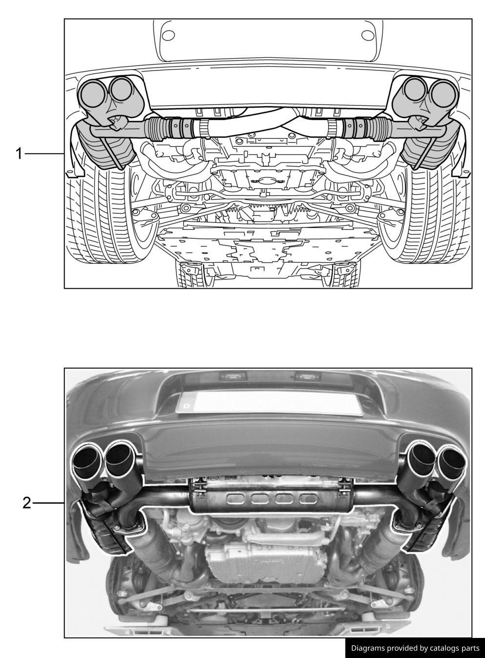 Porsche Exhaust System 99704420006 LLLParts