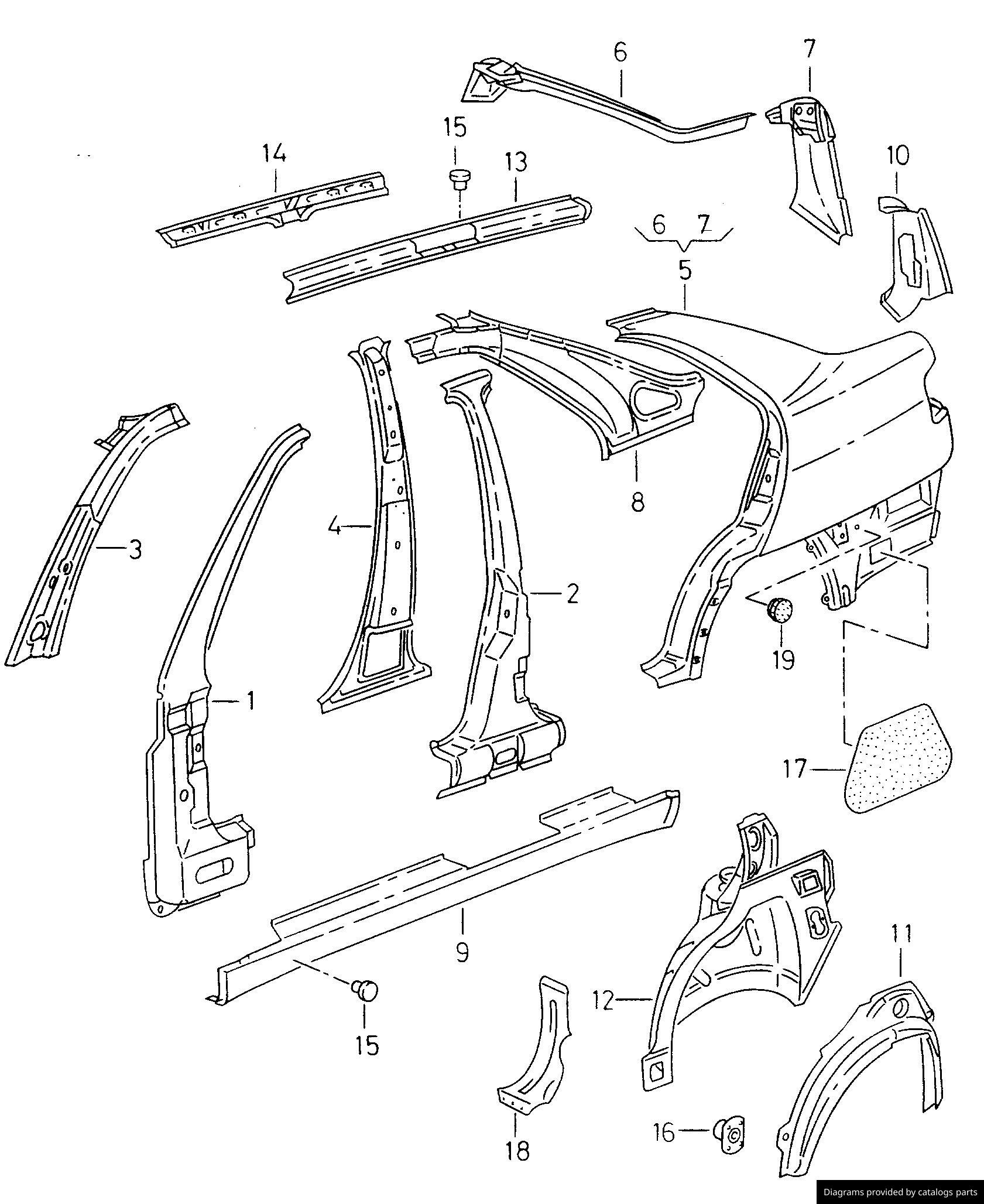 Car part diagram