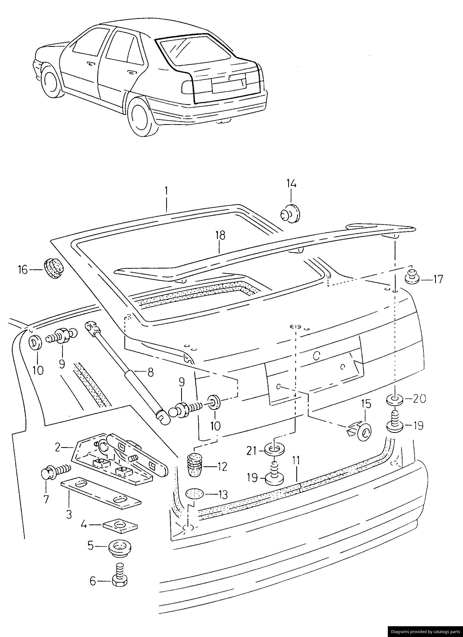 Car part diagram