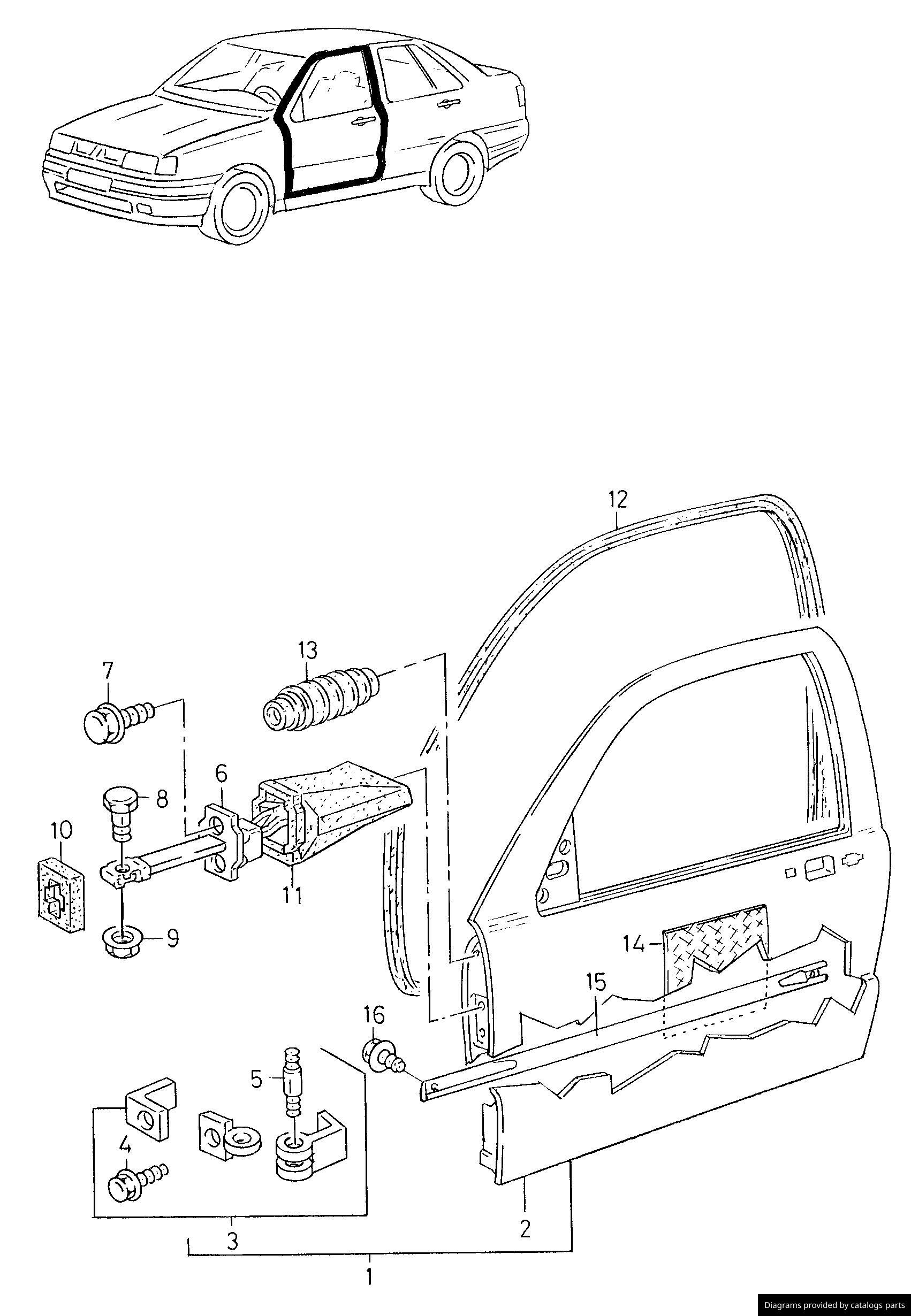 Car part diagram