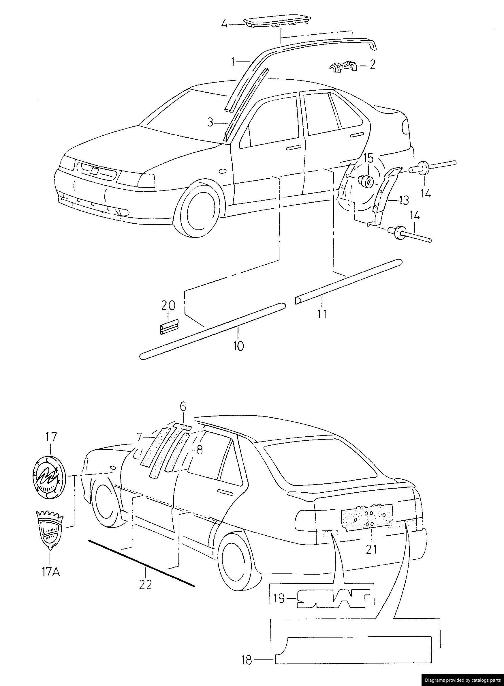 Car part diagram