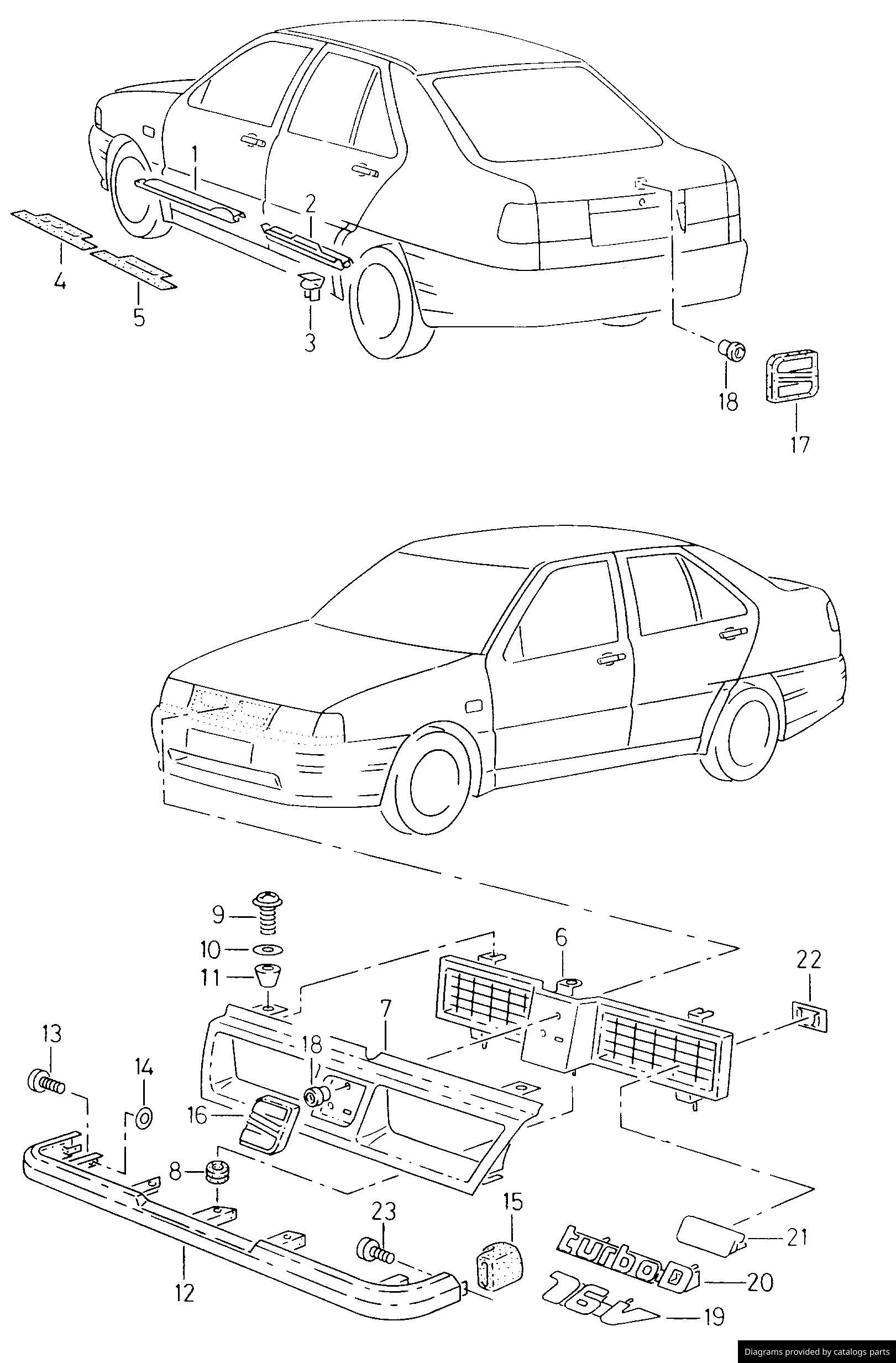 Car part diagram