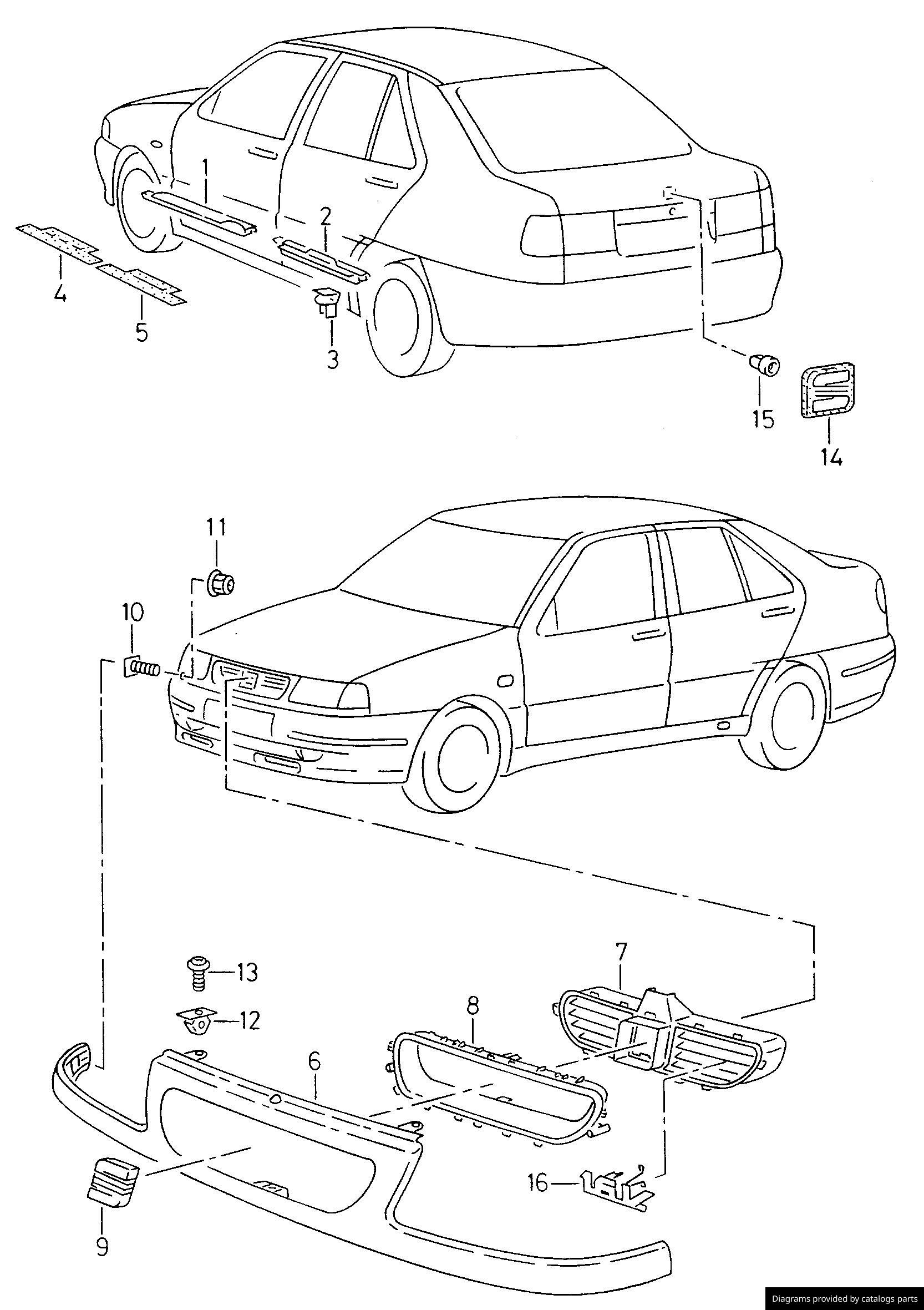 Car part diagram