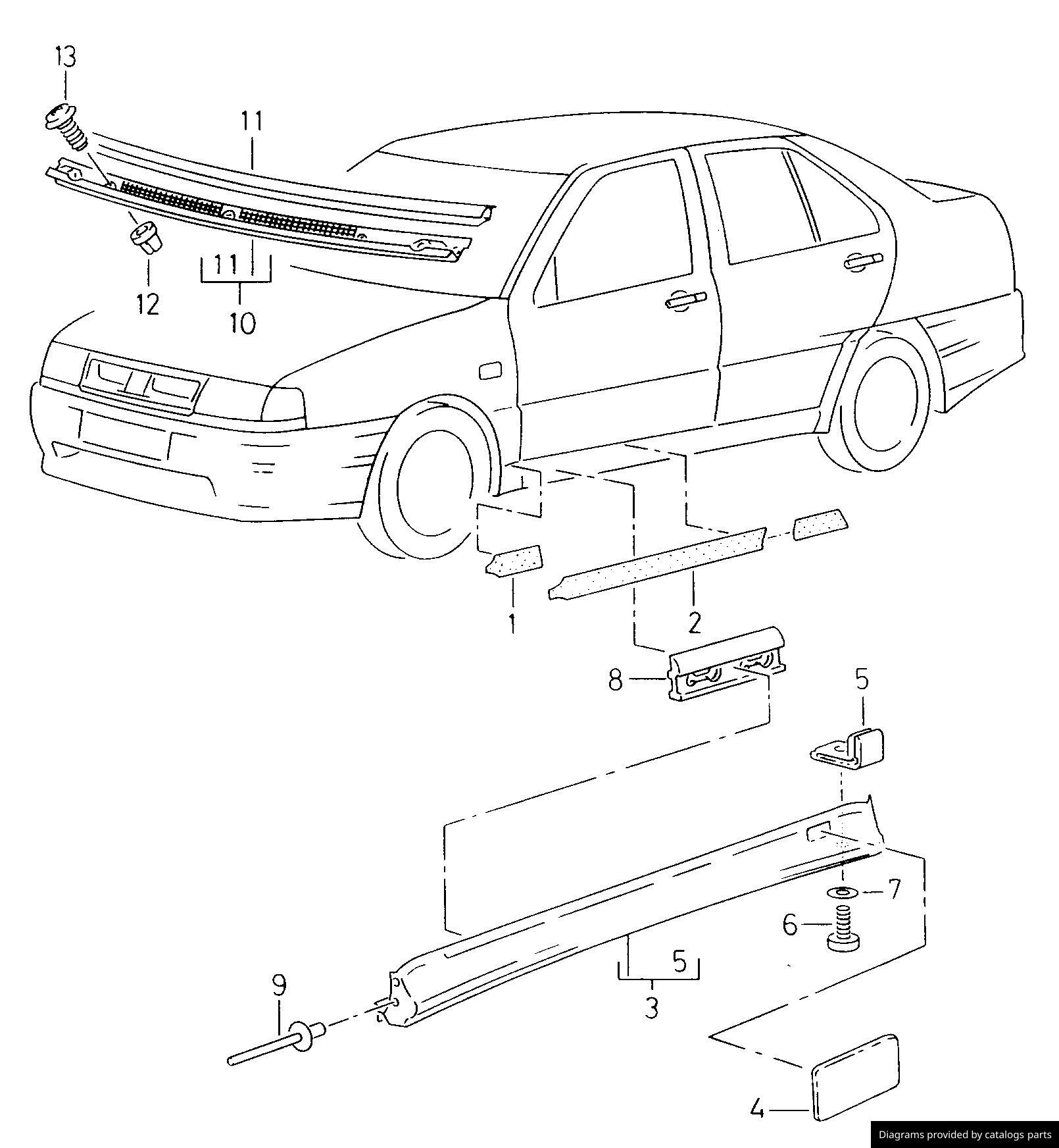 Car part diagram