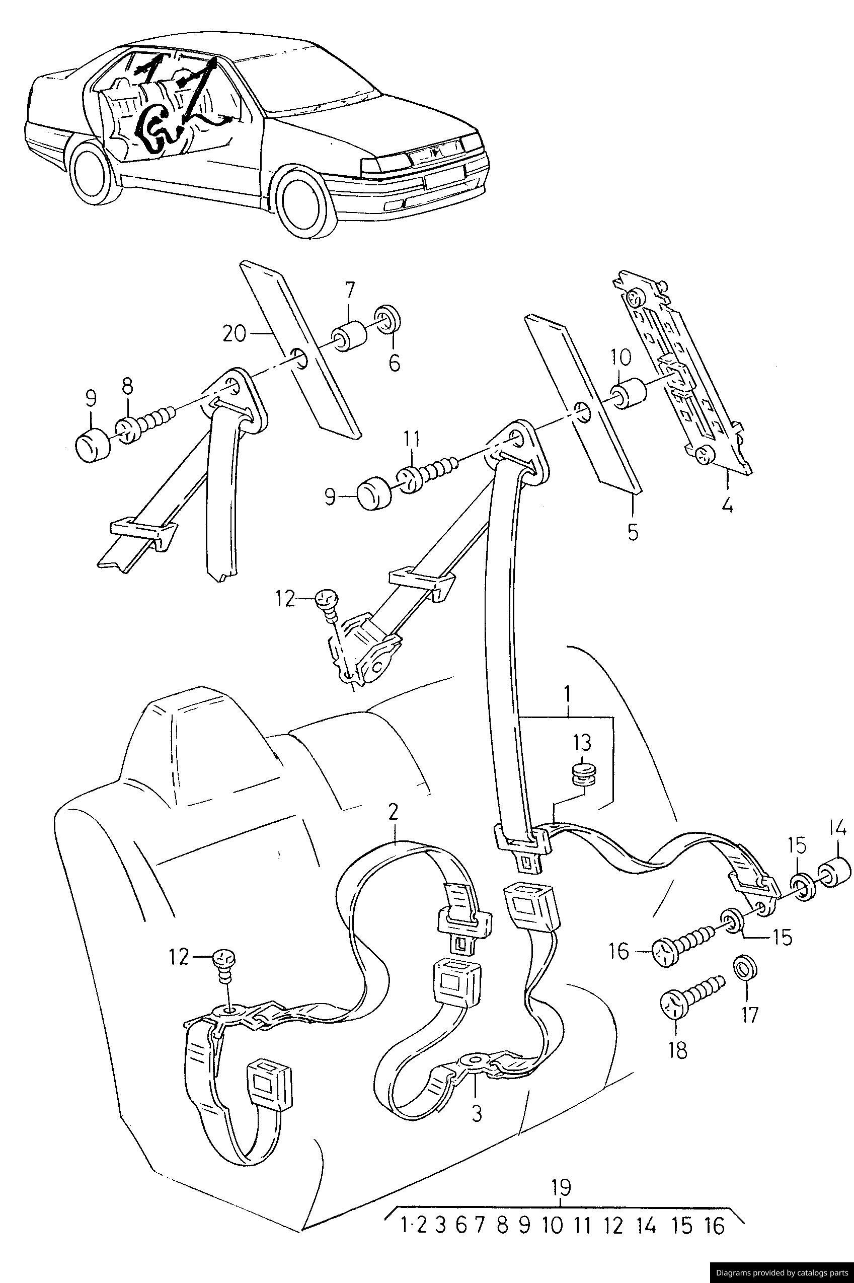 Car part diagram