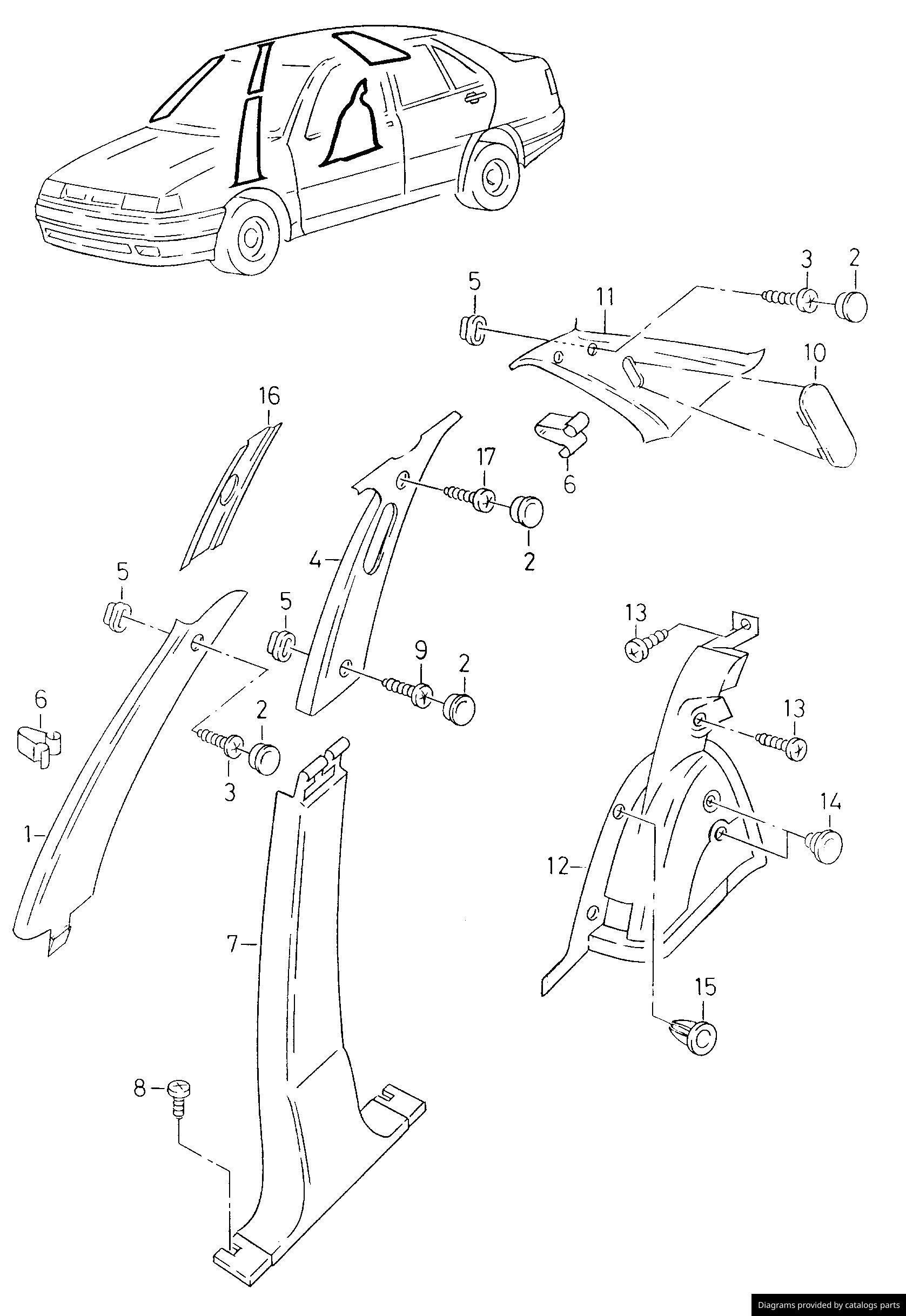 Car part diagram