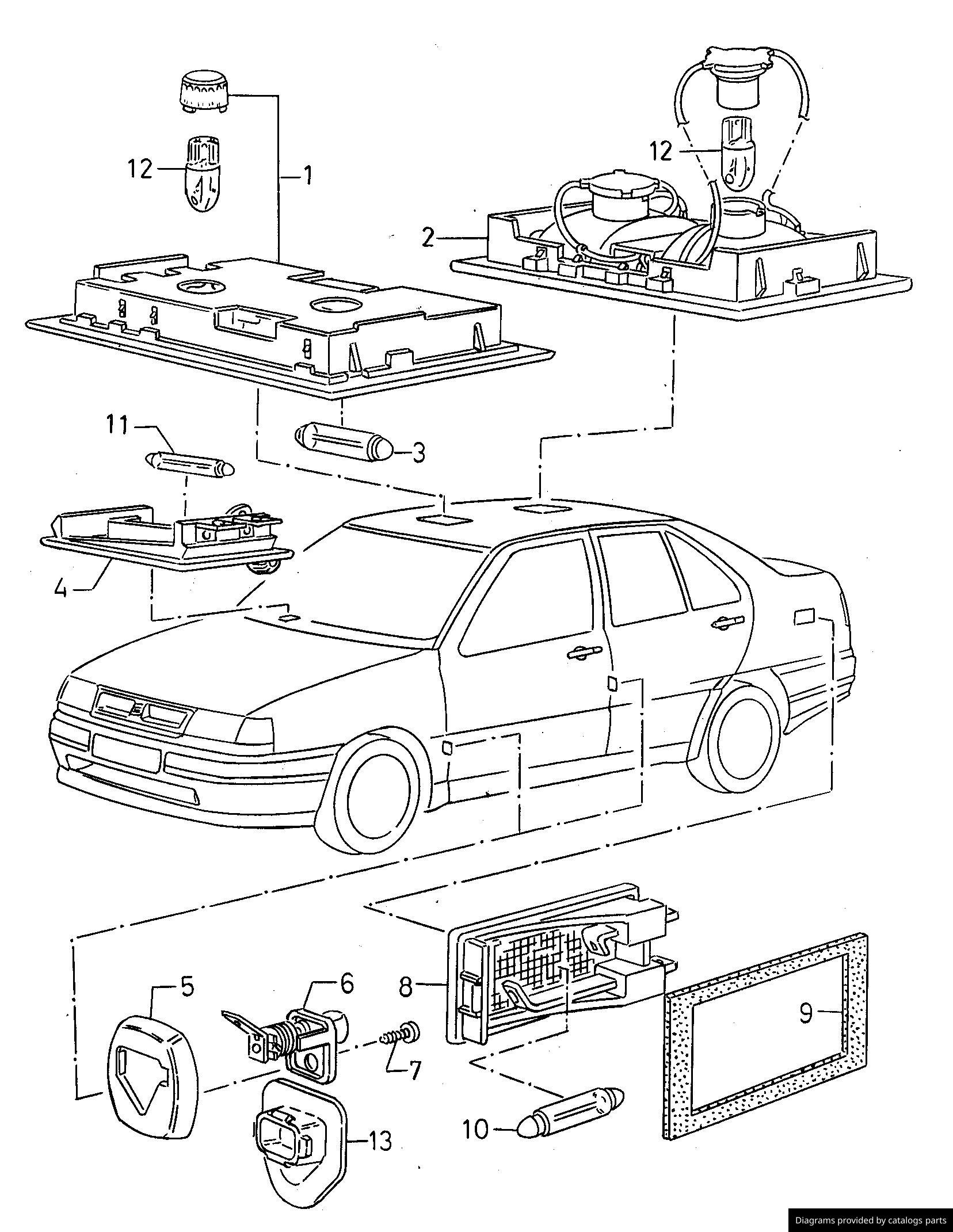 Car part diagram