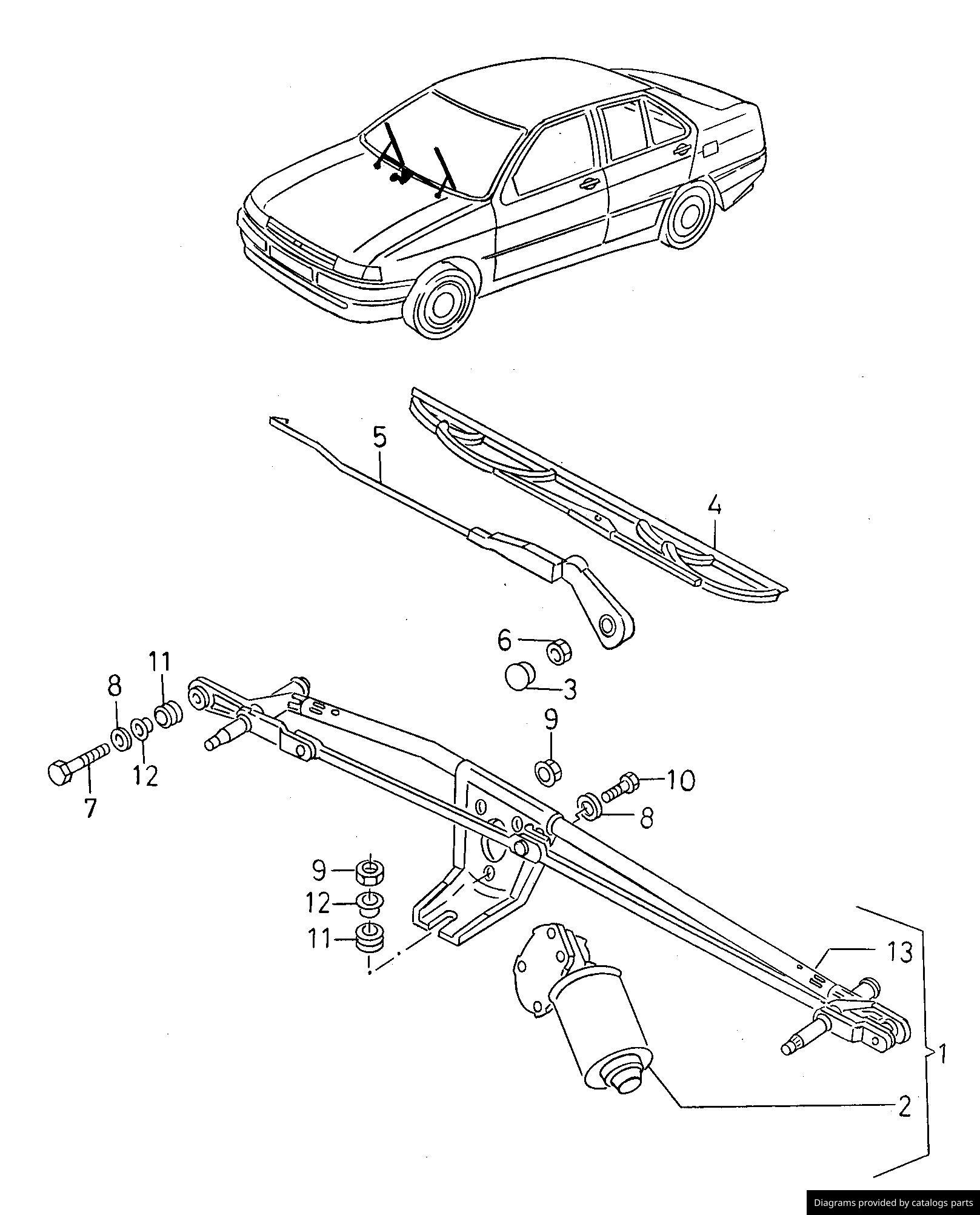 Car part diagram