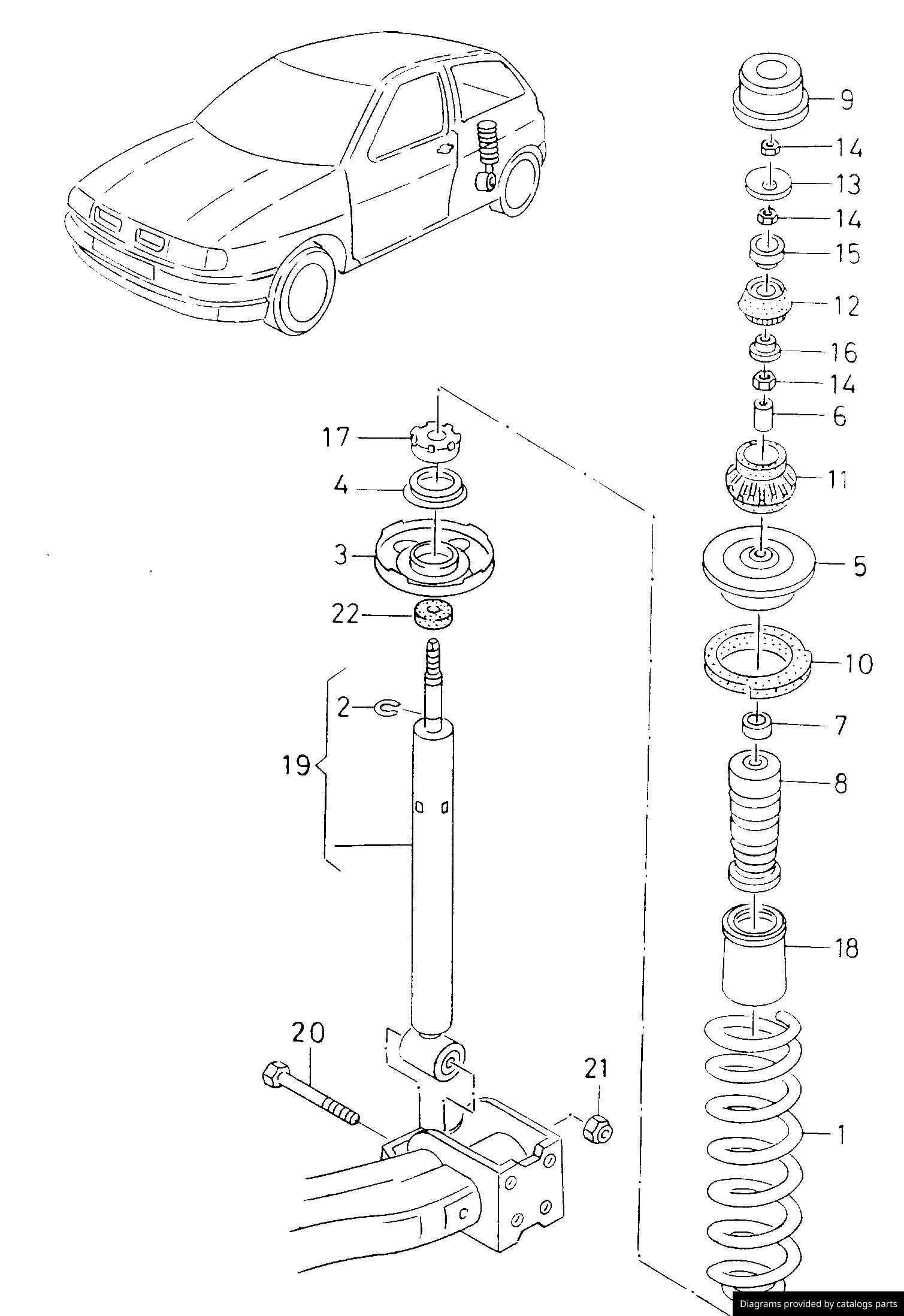 Car part diagram