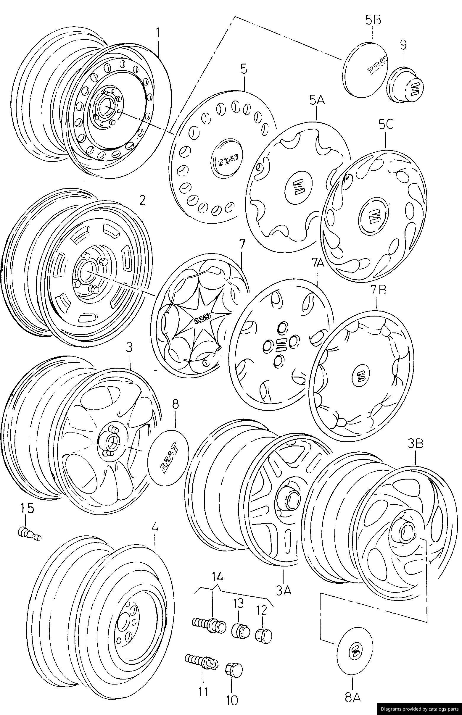 Car part diagram