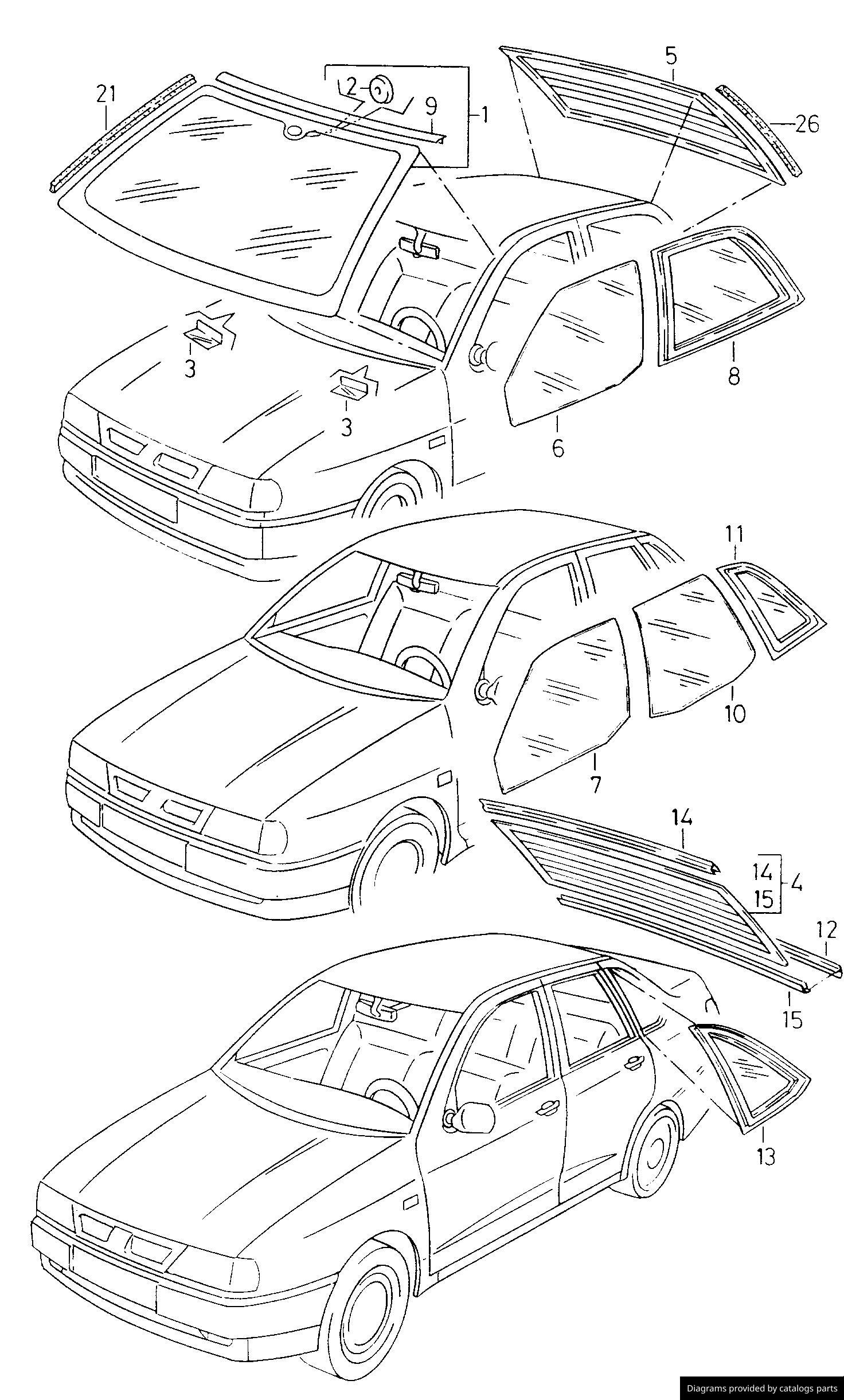 Car part diagram