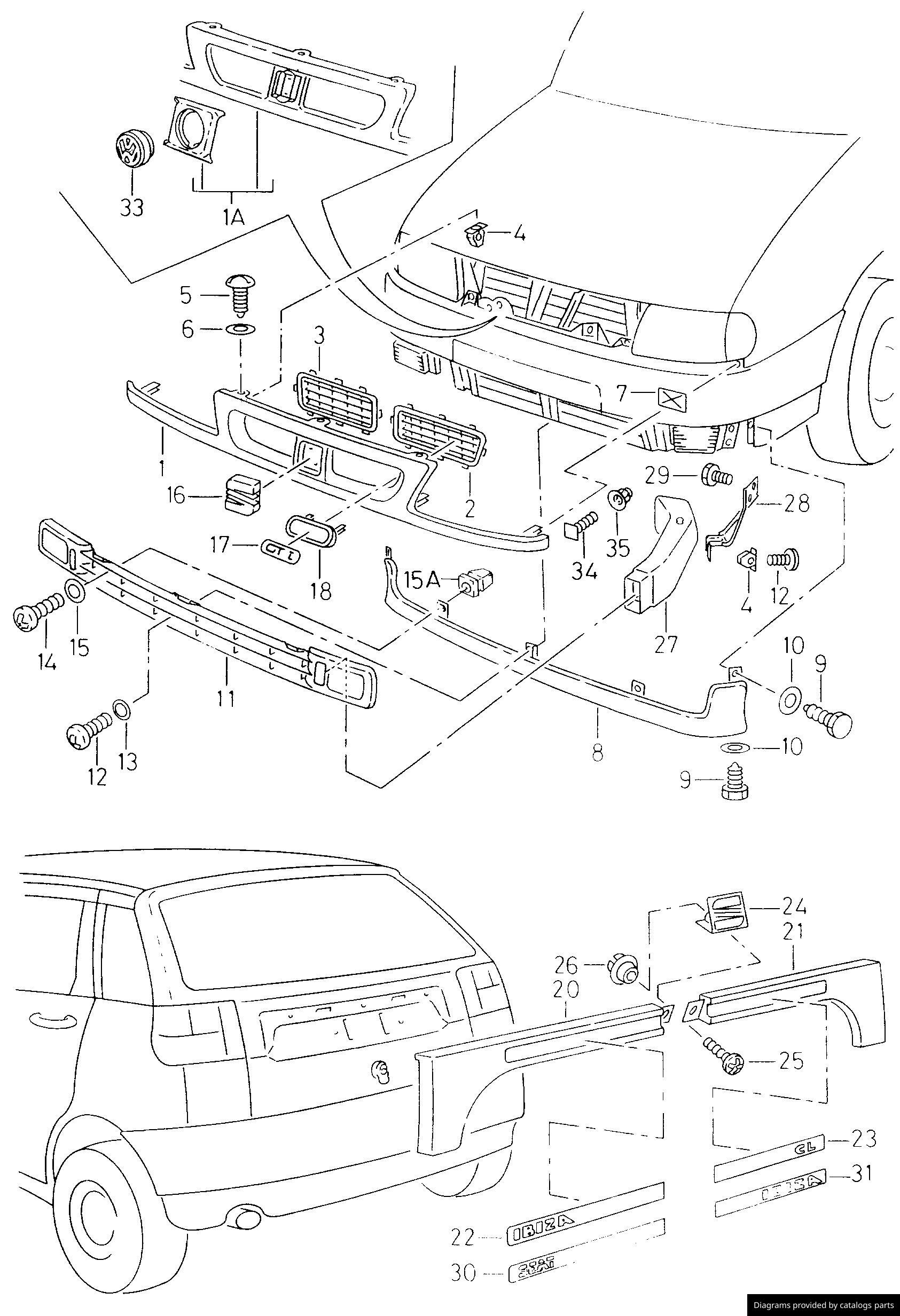 Car part diagram