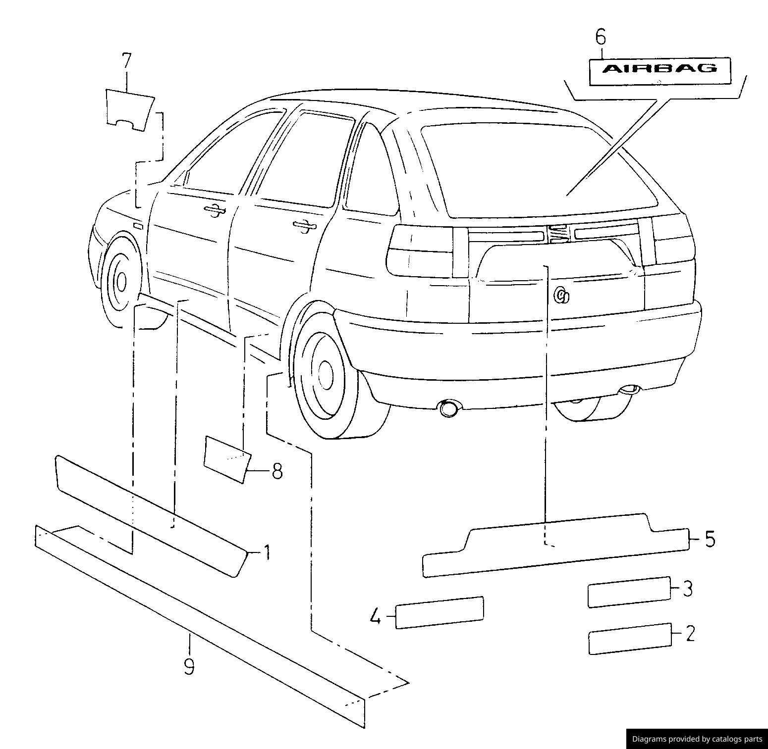 Car part diagram