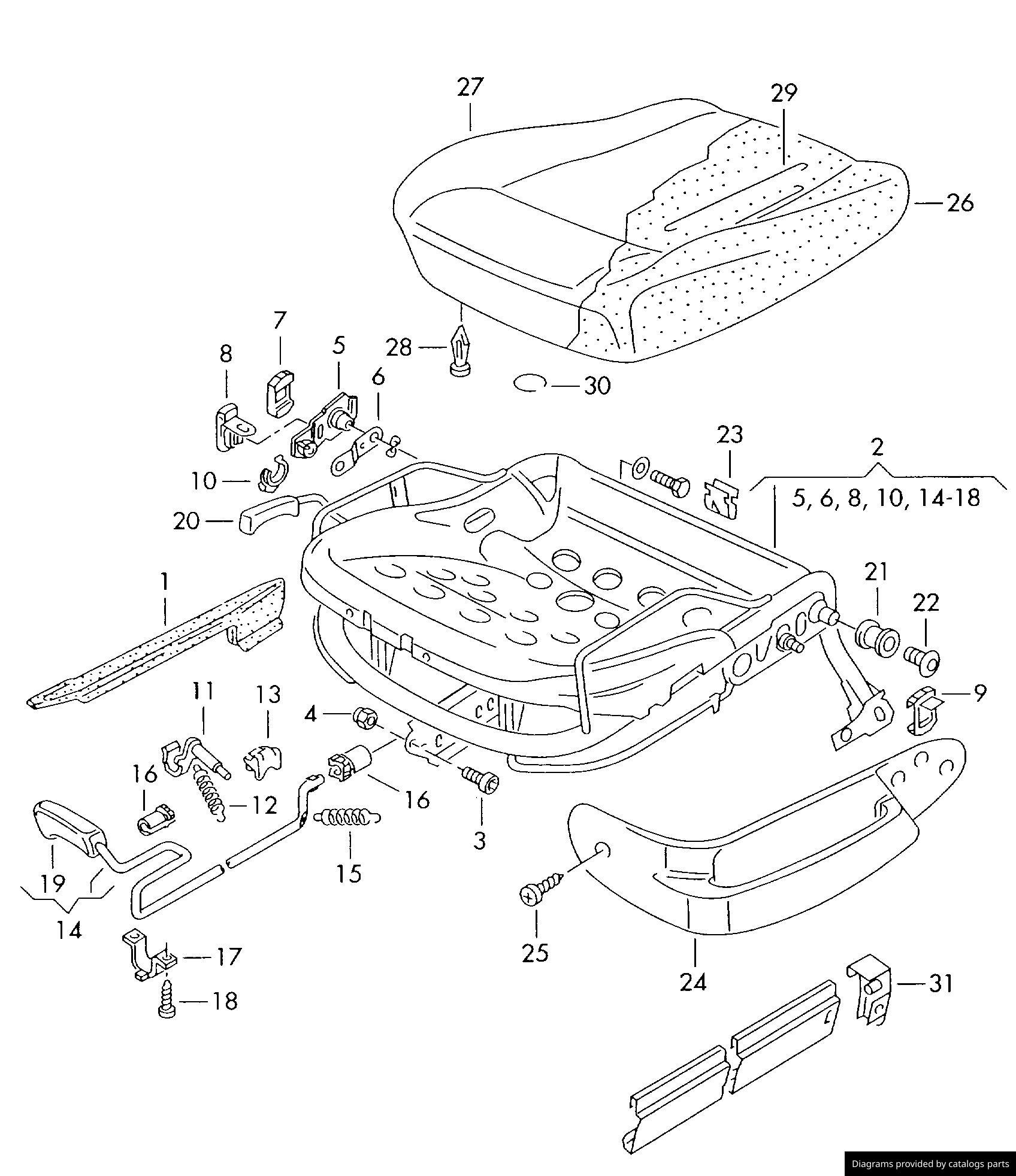Car part diagram