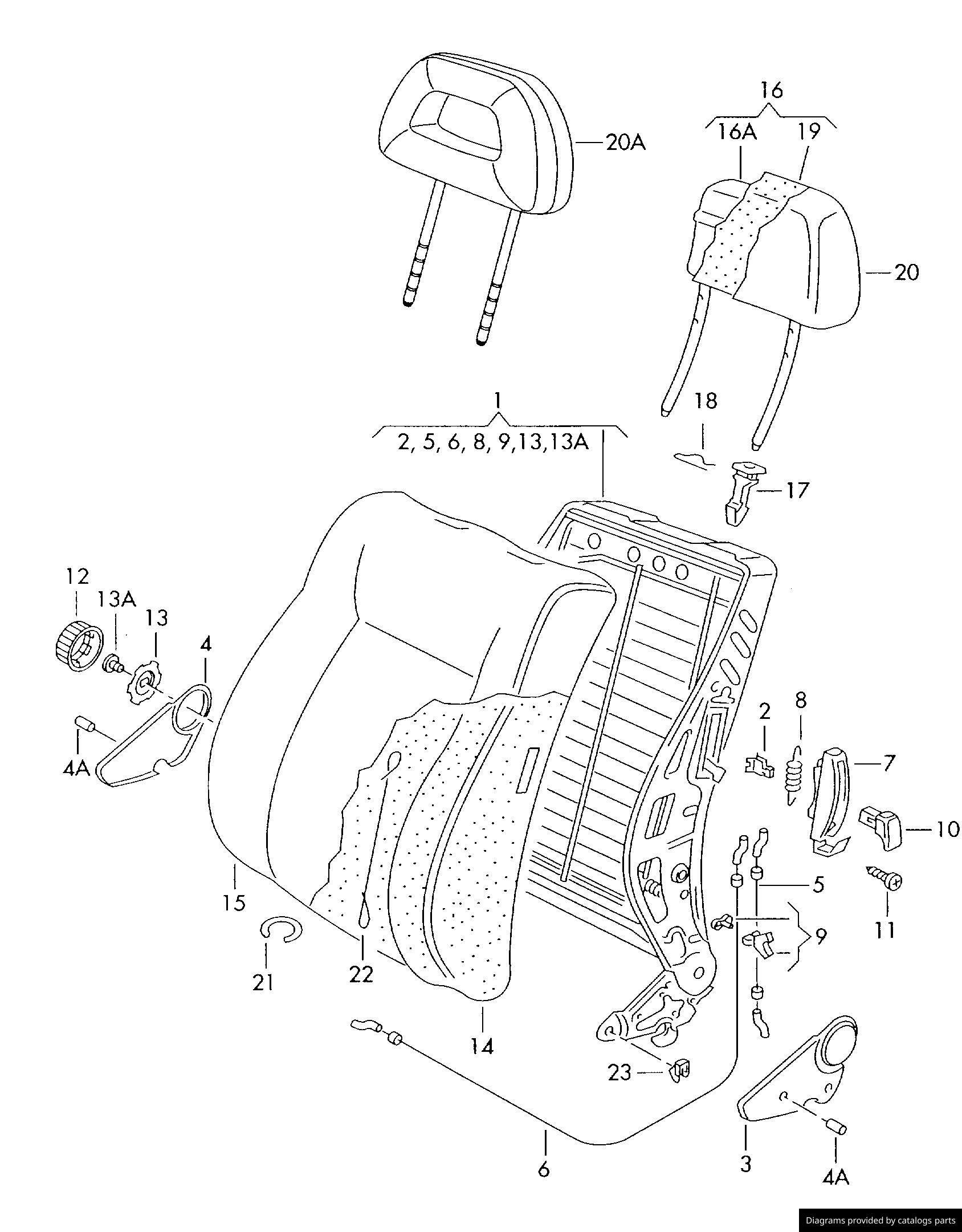 Car part diagram