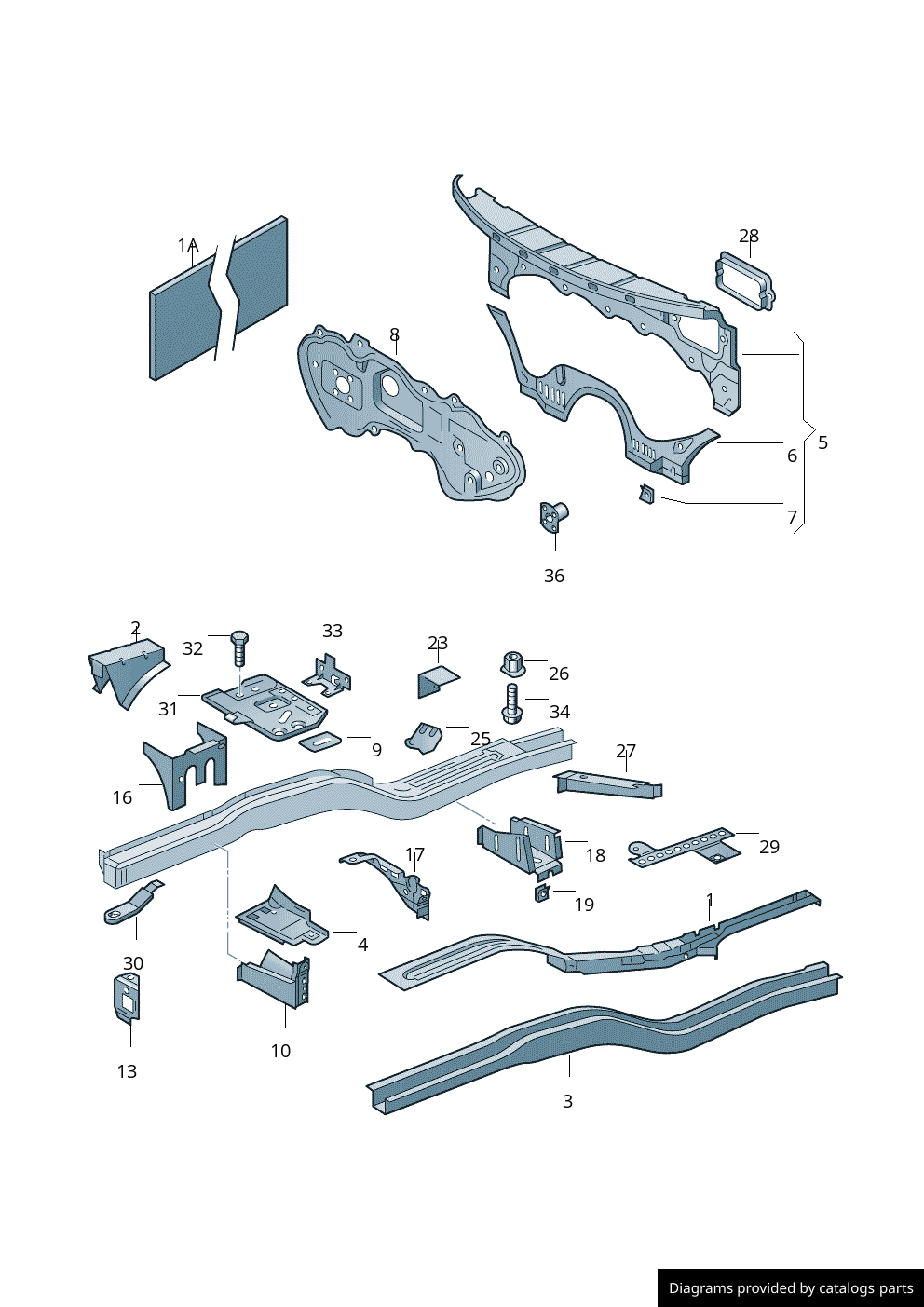 Car part diagram