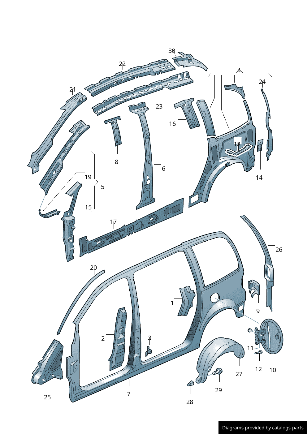 Car part diagram