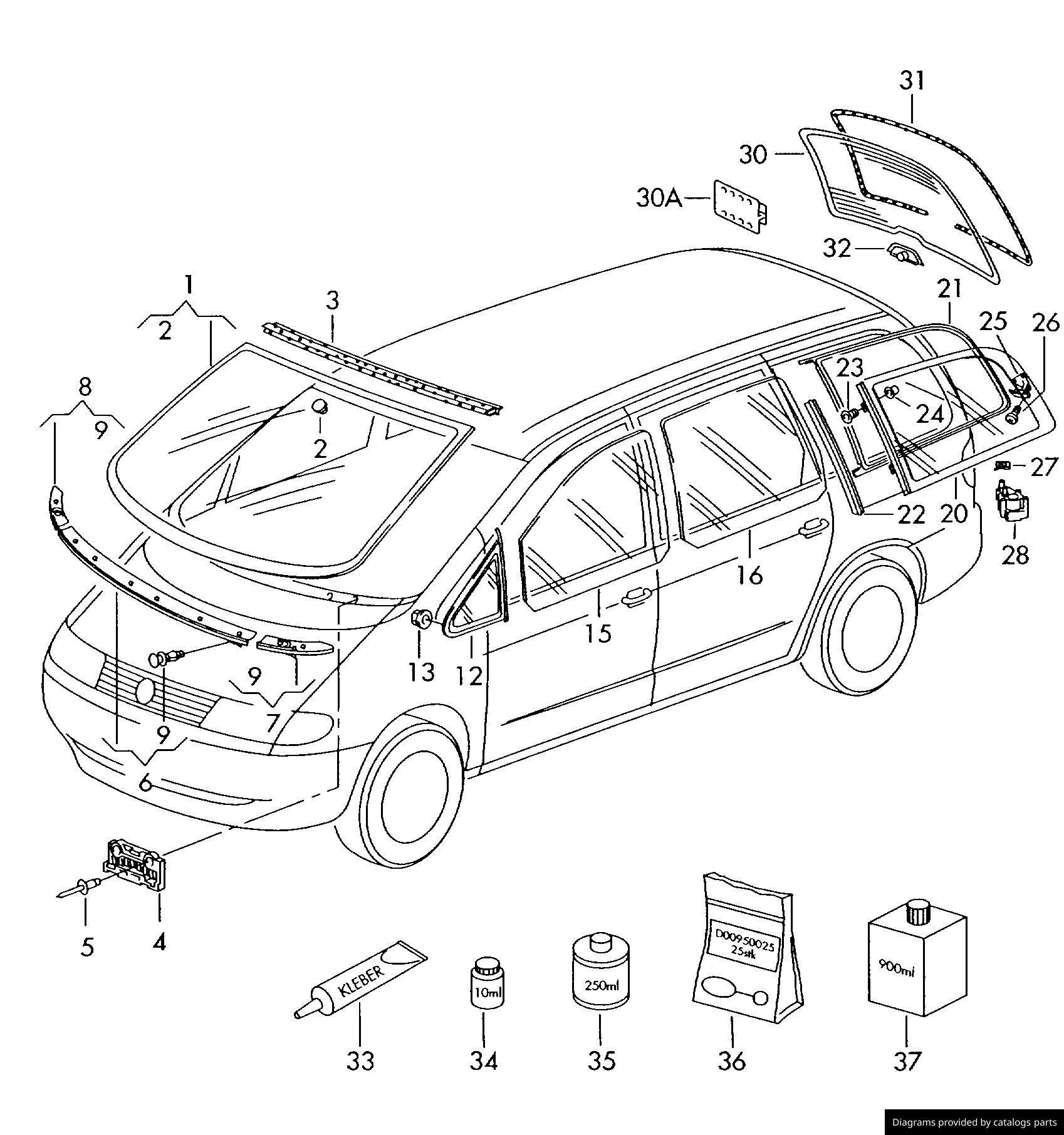 Car part diagram