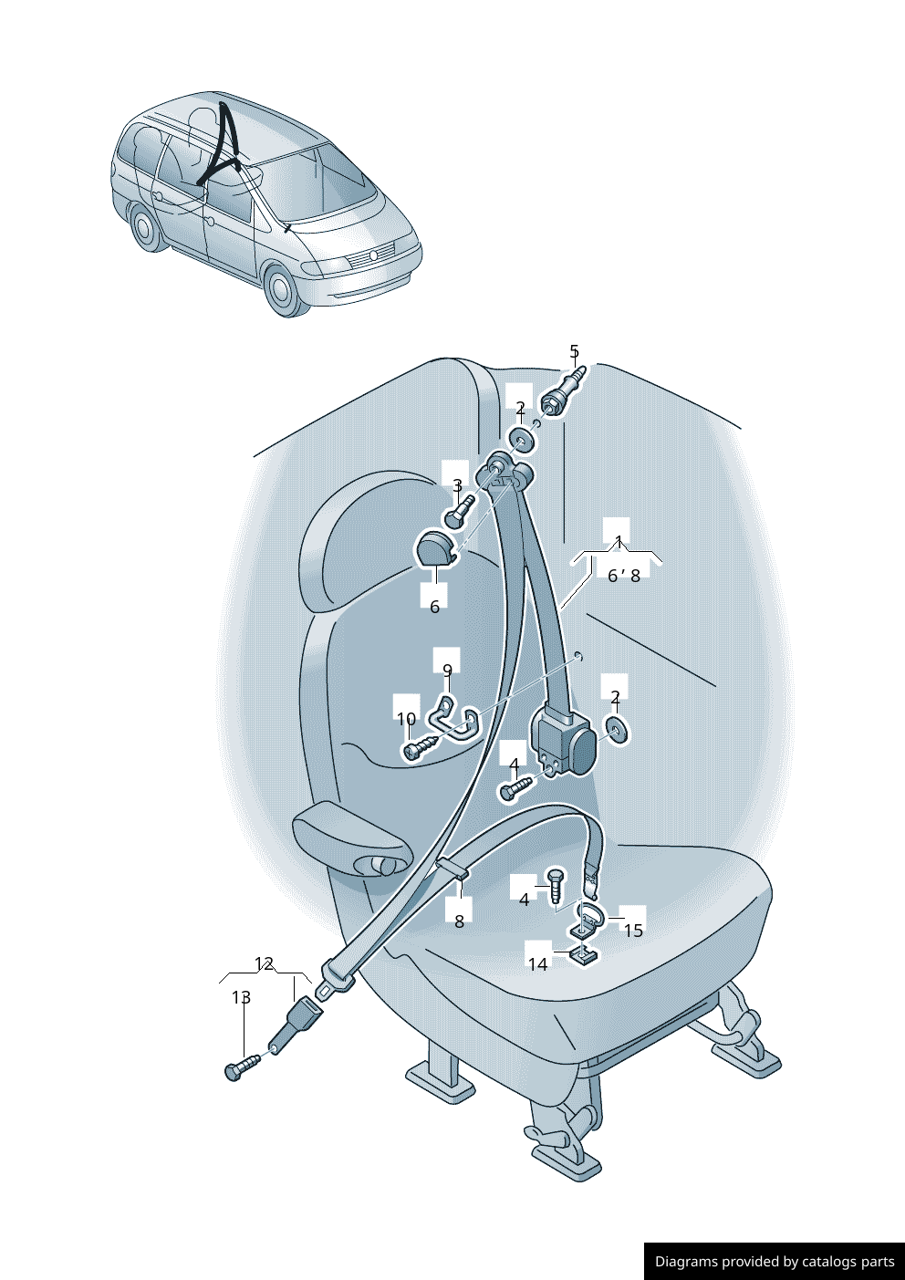 Car part diagram