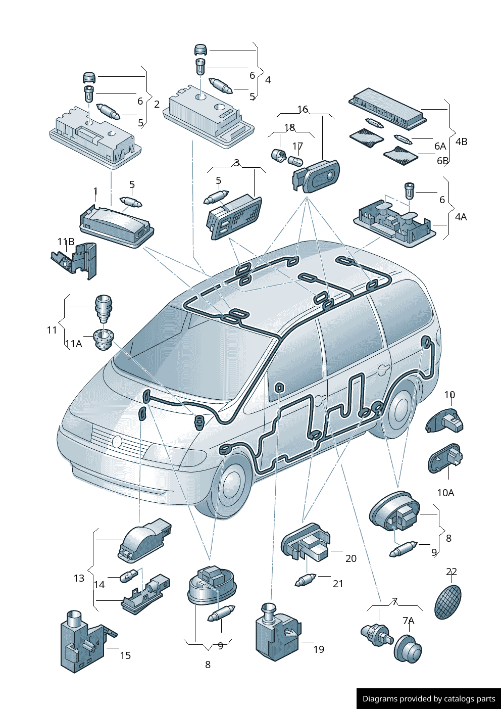 Car part diagram