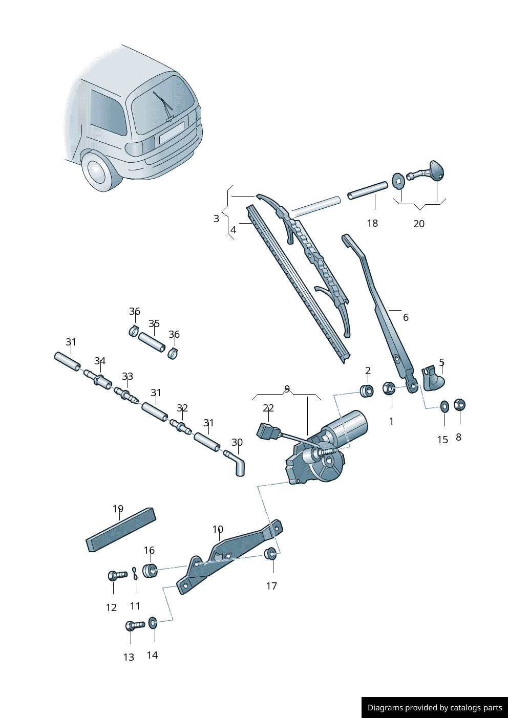 Car part diagram