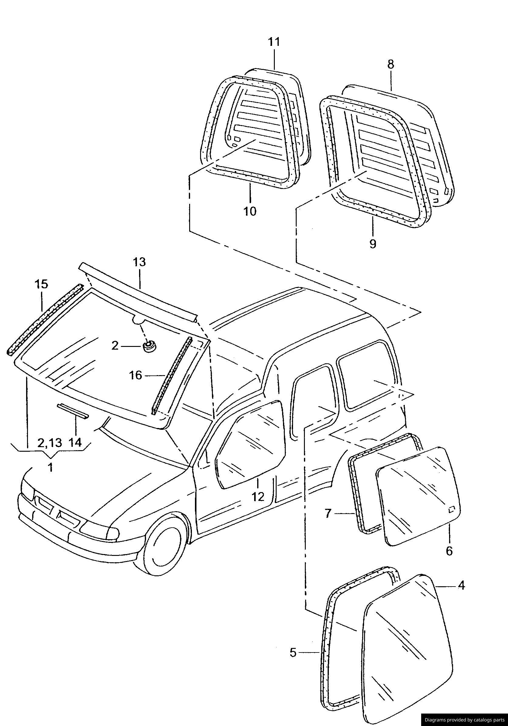 Car part diagram