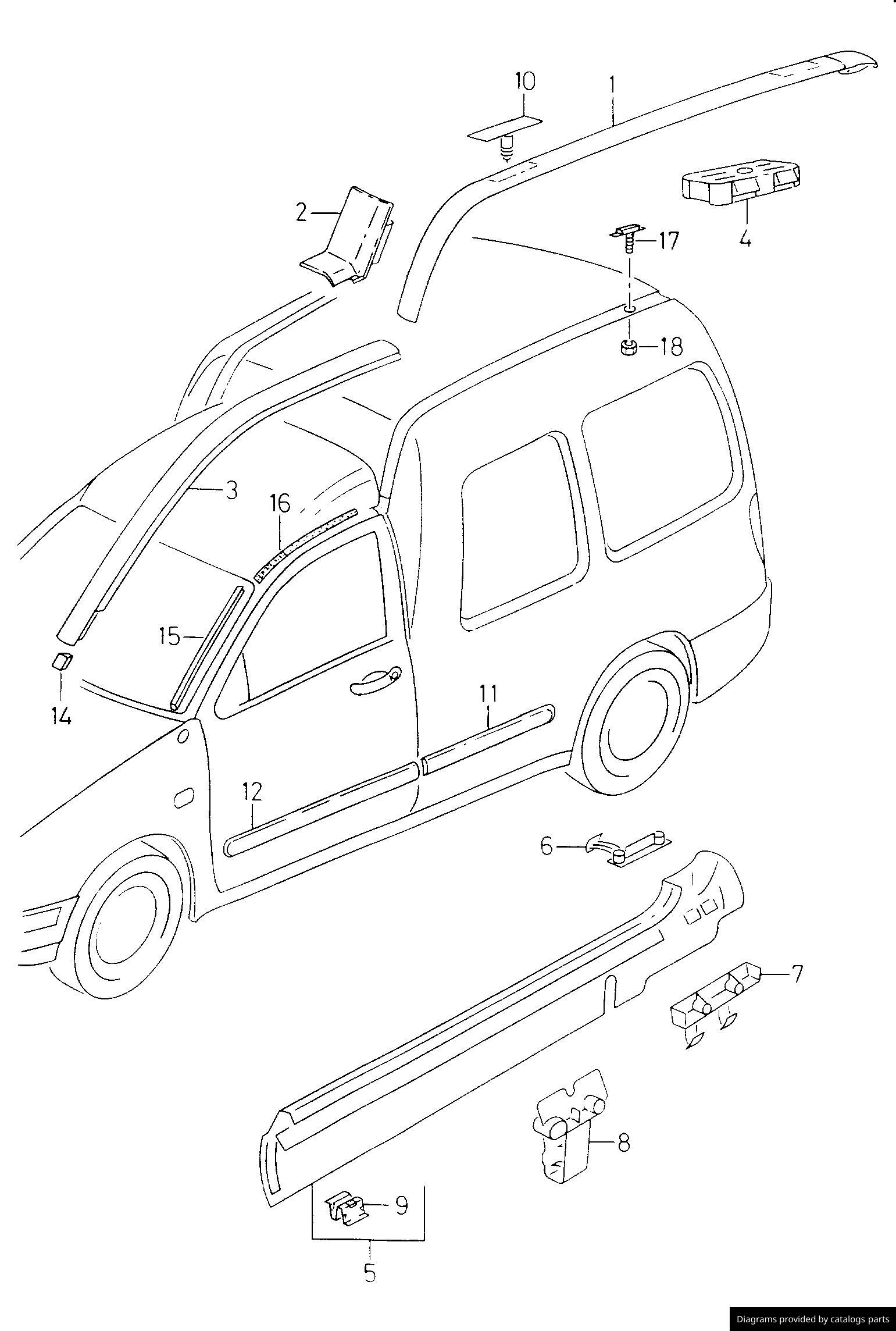 Car part diagram