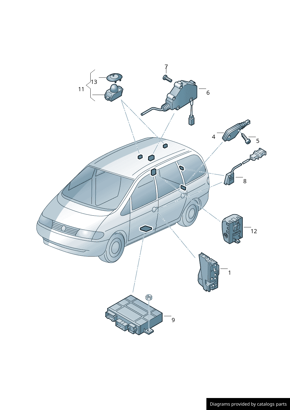 Car part diagram