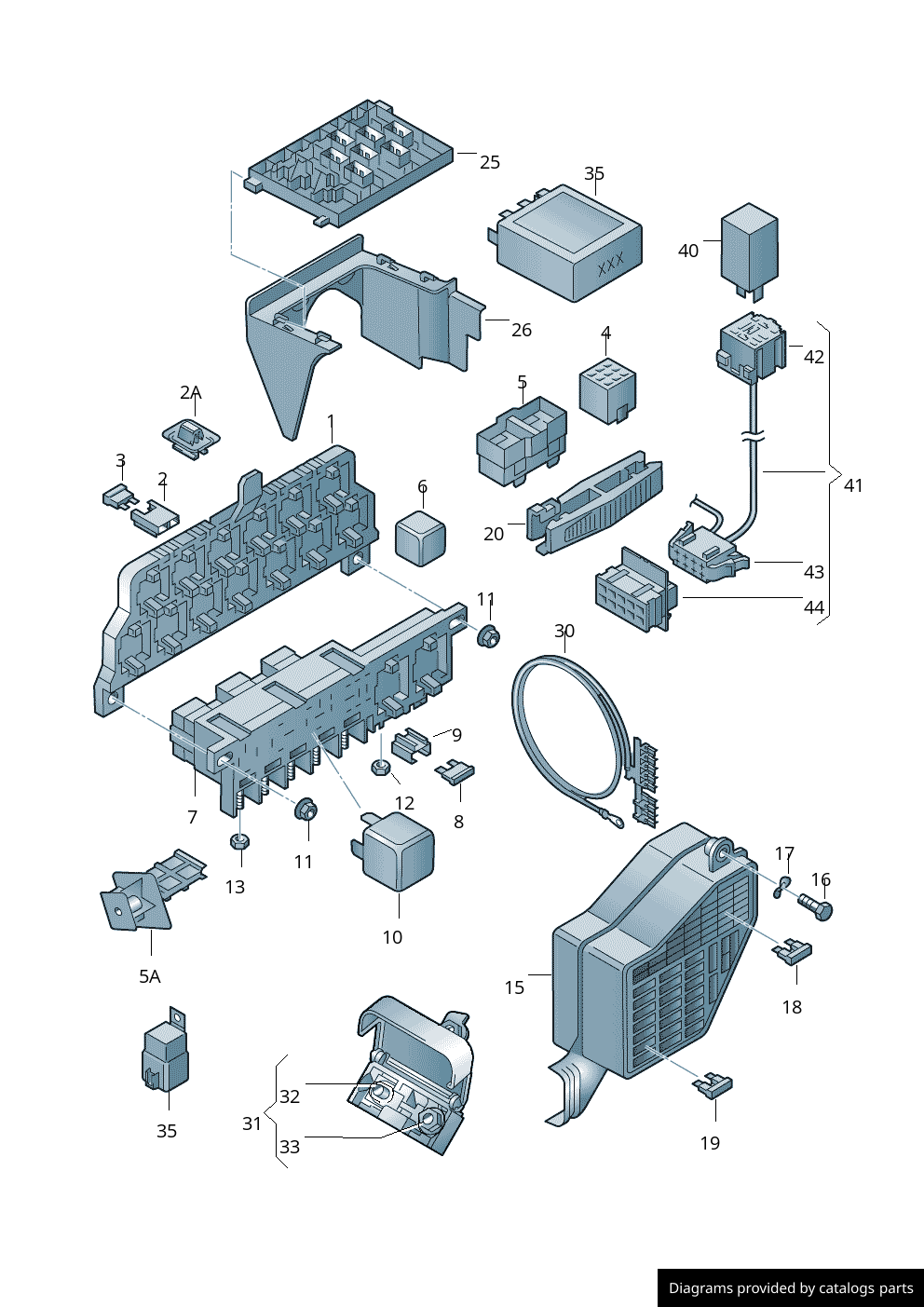 Volkswagen / Seat Control Unit For Glow Plug 038907281A LLLParts