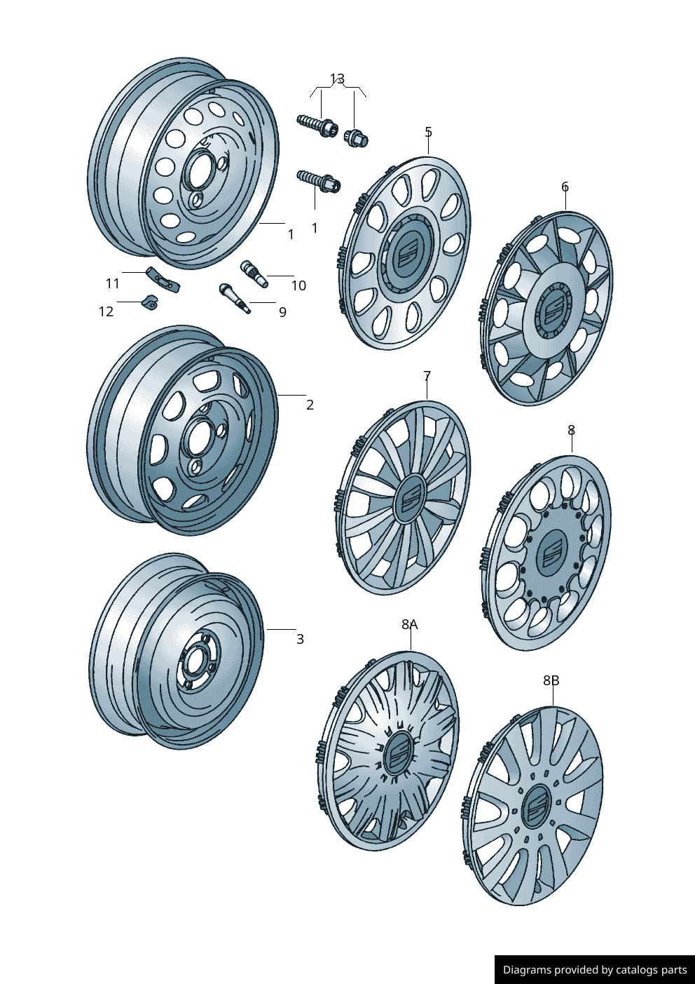 Car part diagram