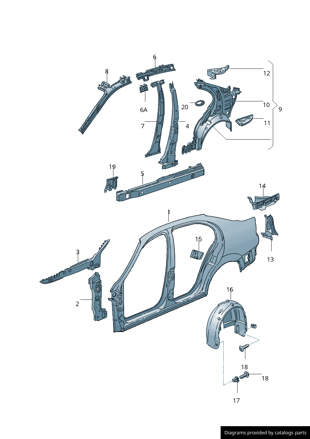 Car part diagram