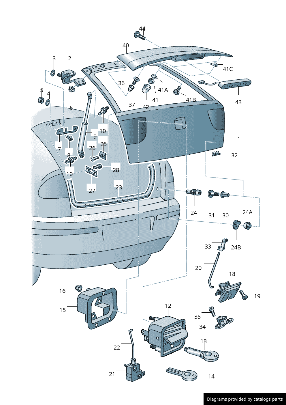 Car part diagram