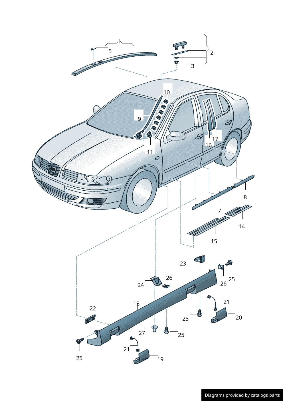 Car part diagram