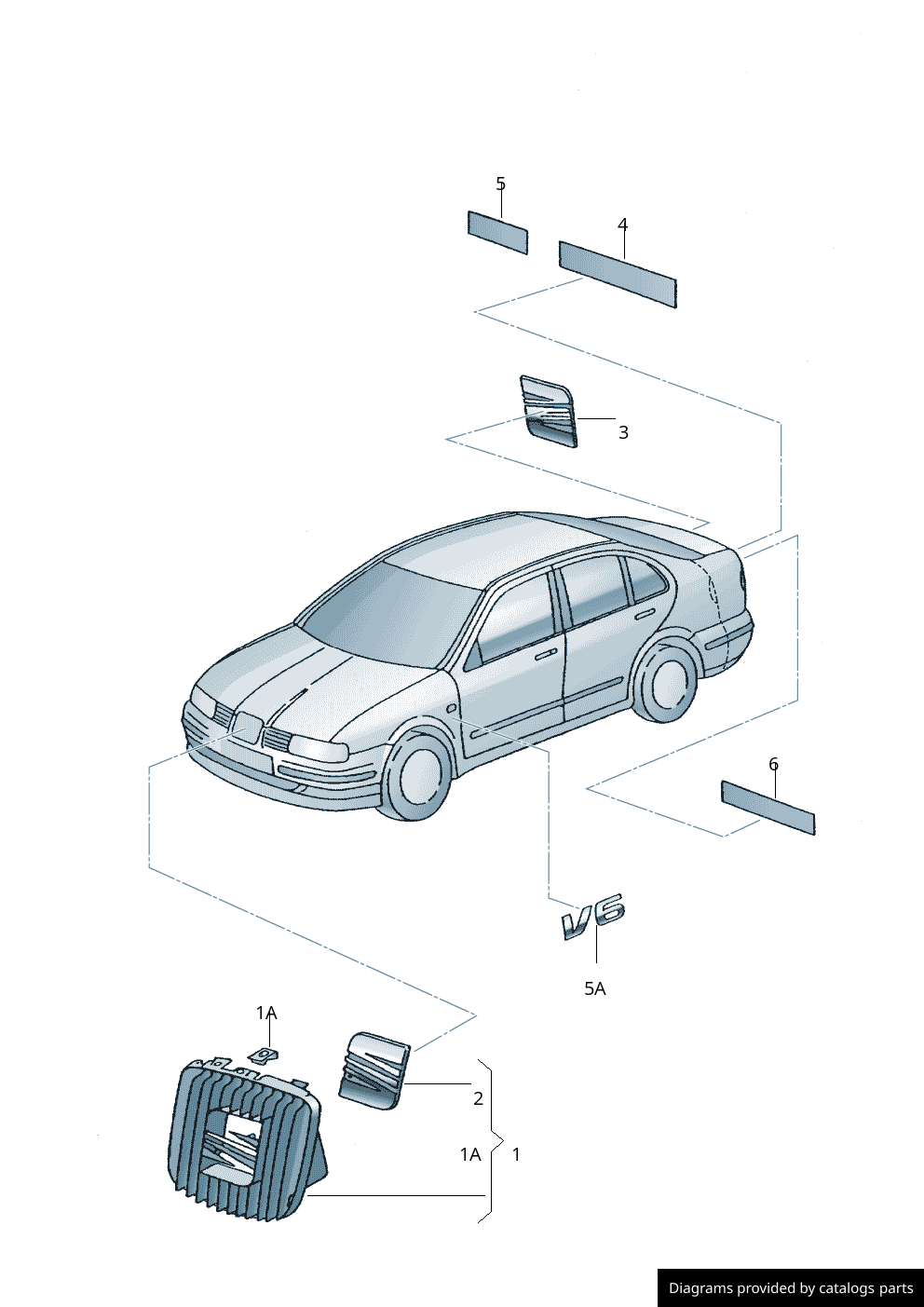 Car part diagram