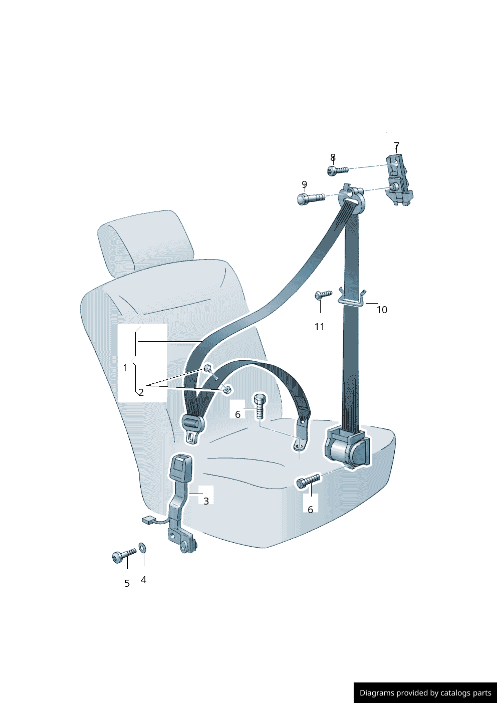 Car part diagram