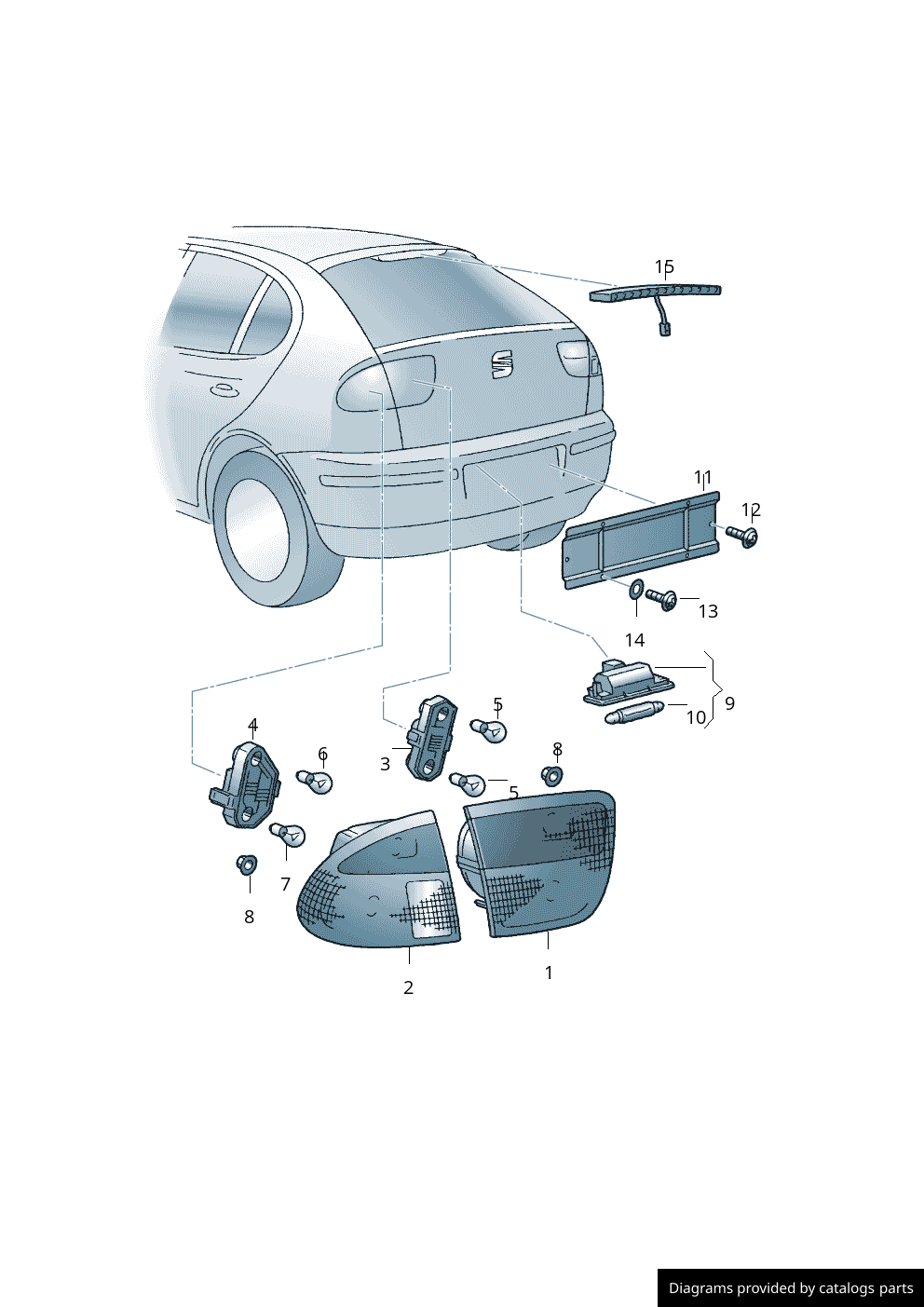 Car part diagram
