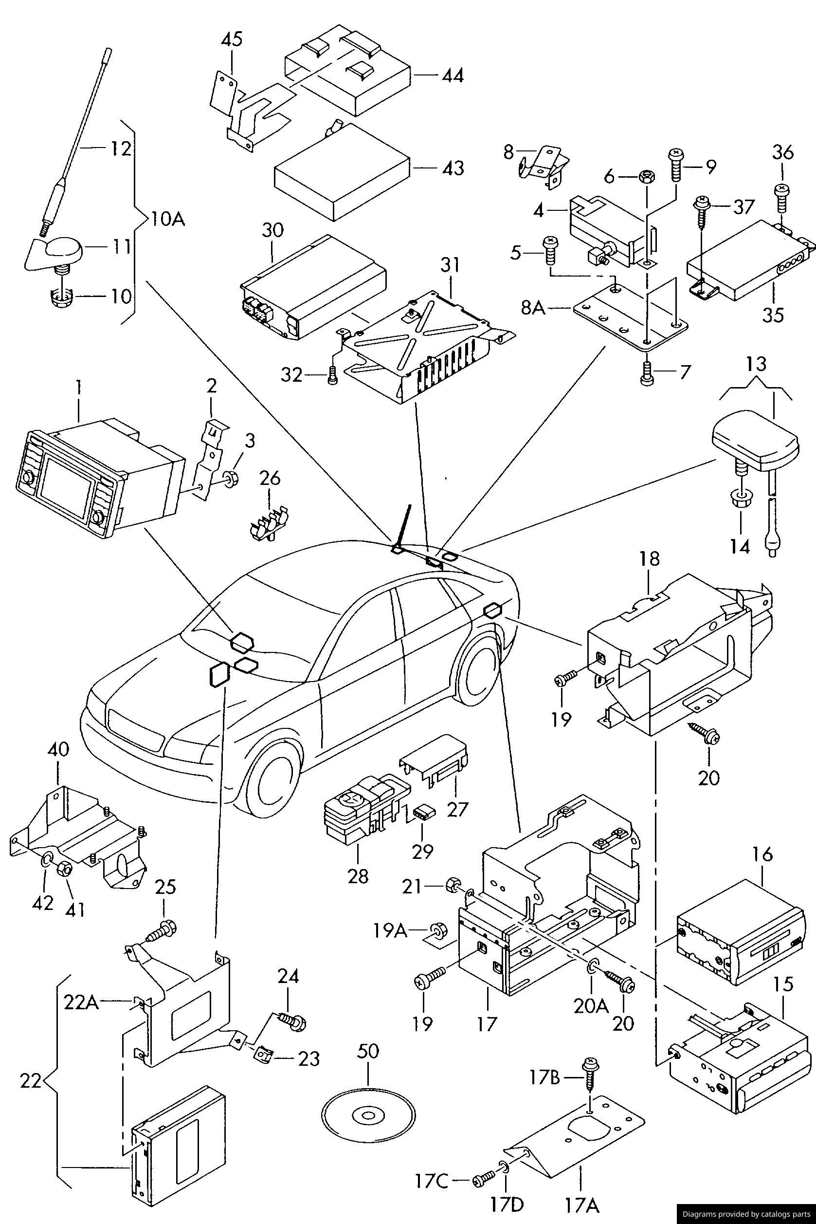 Car part diagram