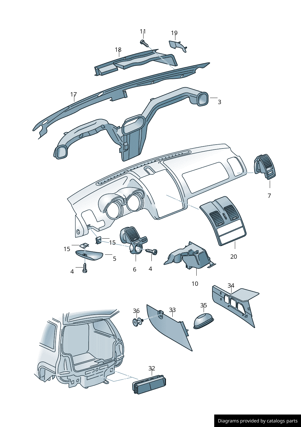Car part diagram