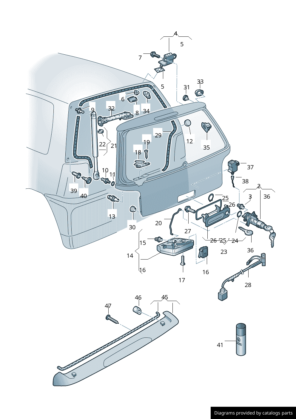 Car part diagram